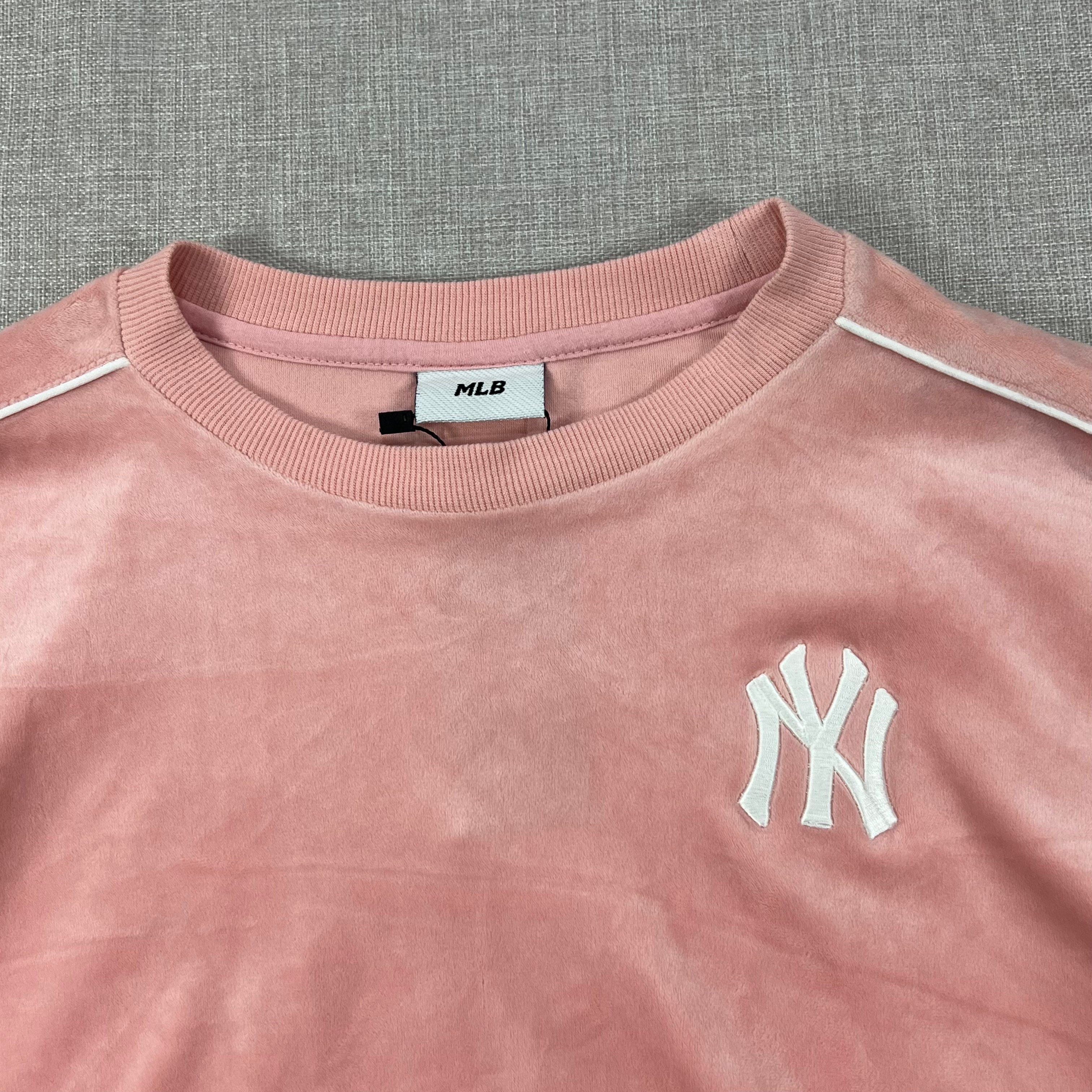 PINK VELVET MLB NEW YORK YANKEES SWEATSHIRT