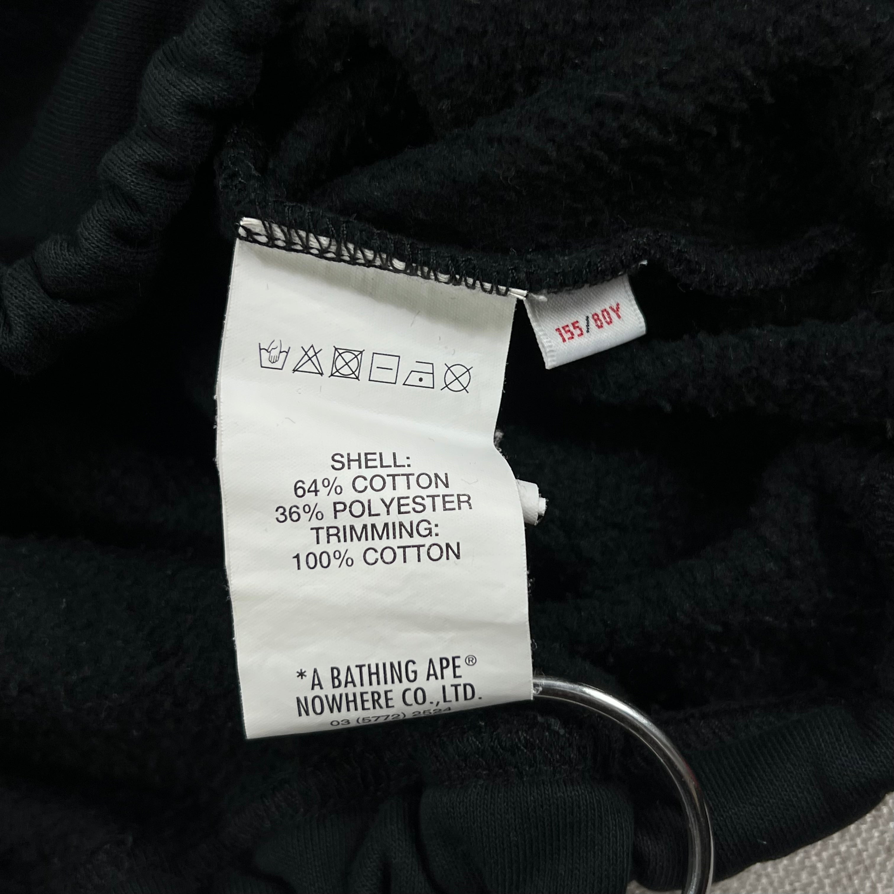 AAPE LOGO PRINT TARTAN HOODIE