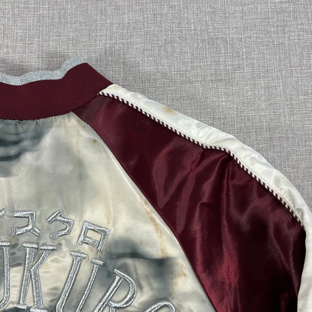 EVISU KURO SILK PAINTING BOMBER JACKET