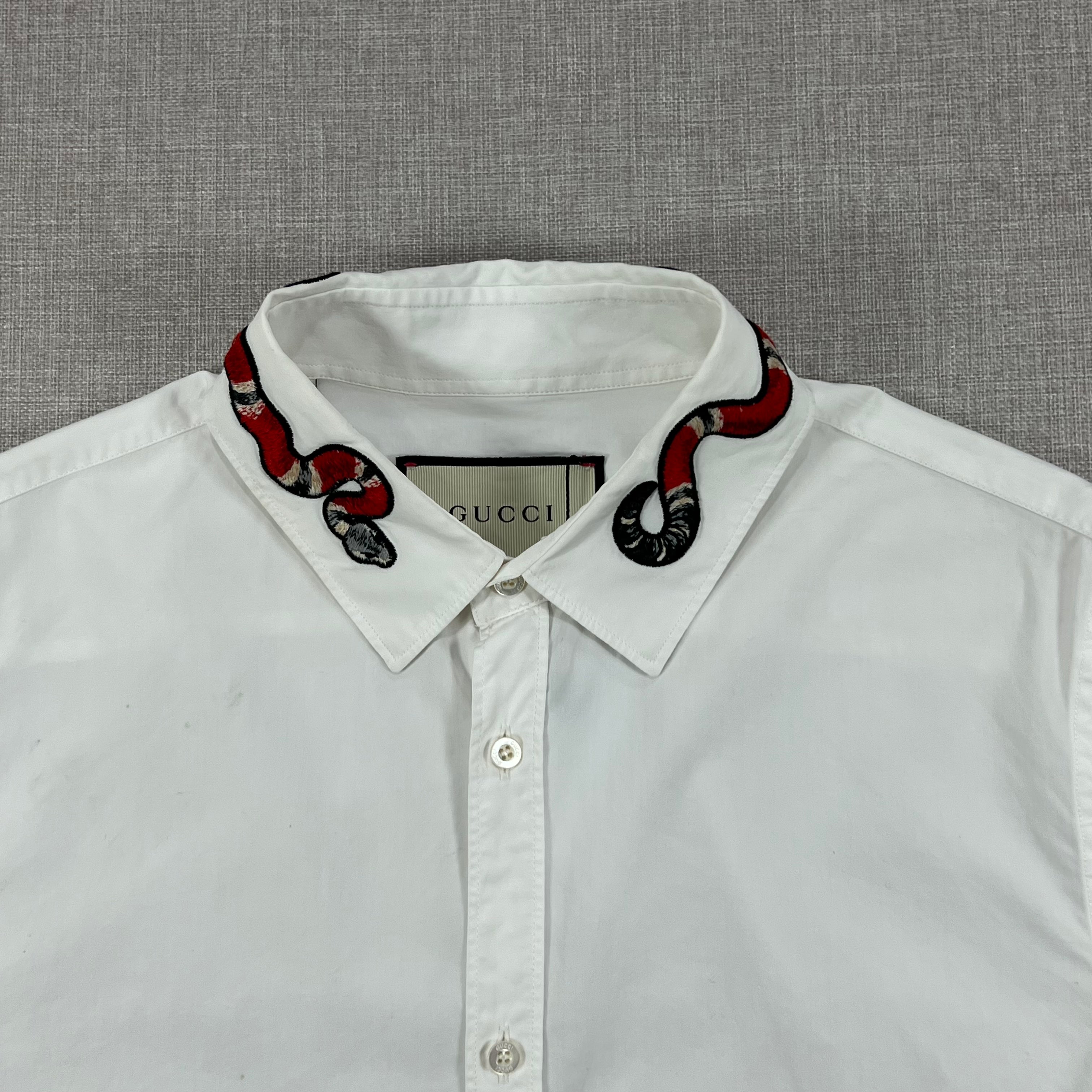 GUCCI DUKE SNAKE OXFORD POLO DRESS