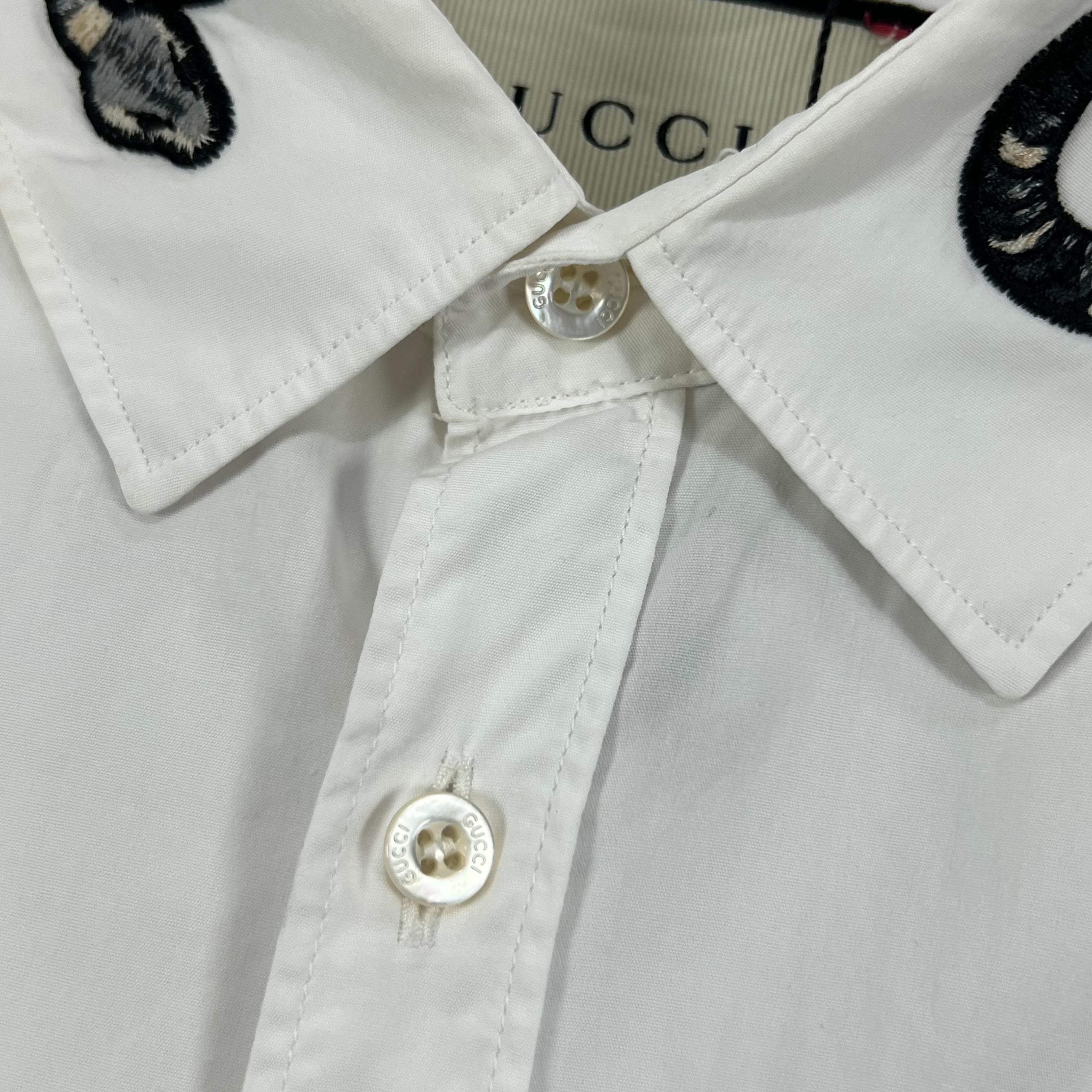 GUCCI DUKE SNAKE OXFORD POLO DRESS