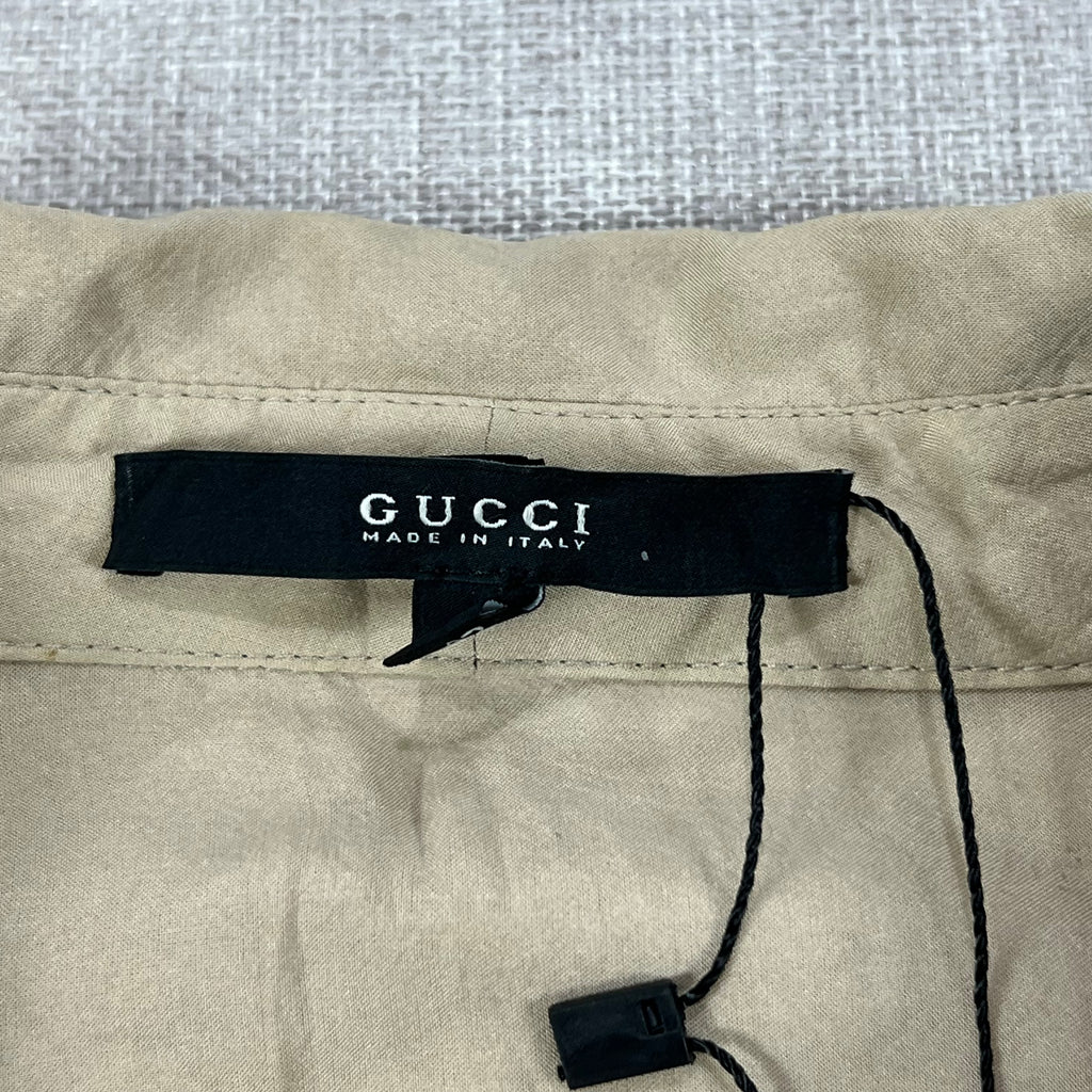 GUCCI SILK BOW TIE PINTUCK BLOUSE