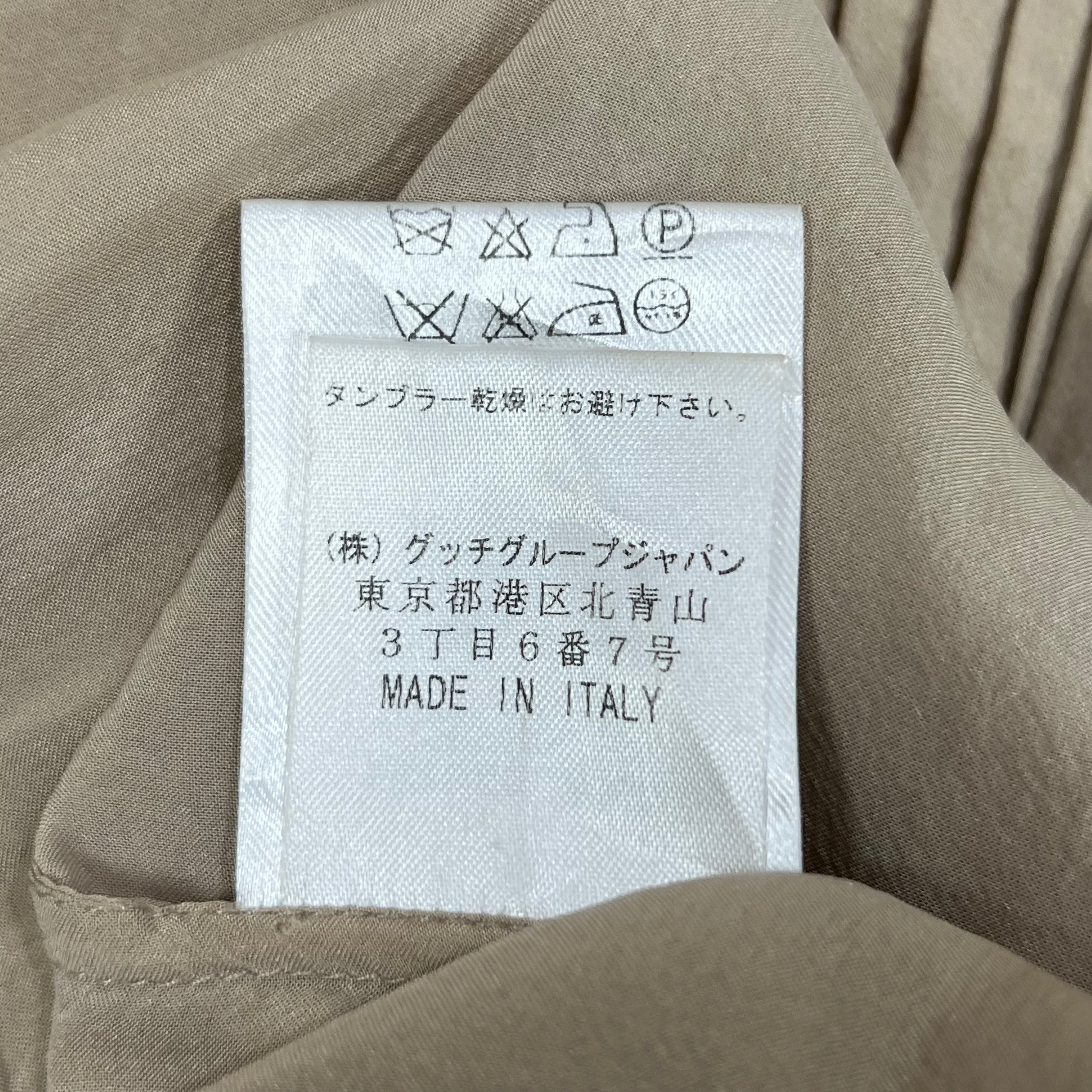 GUCCI SILK BOW TIE PINTUCK BLOUSE