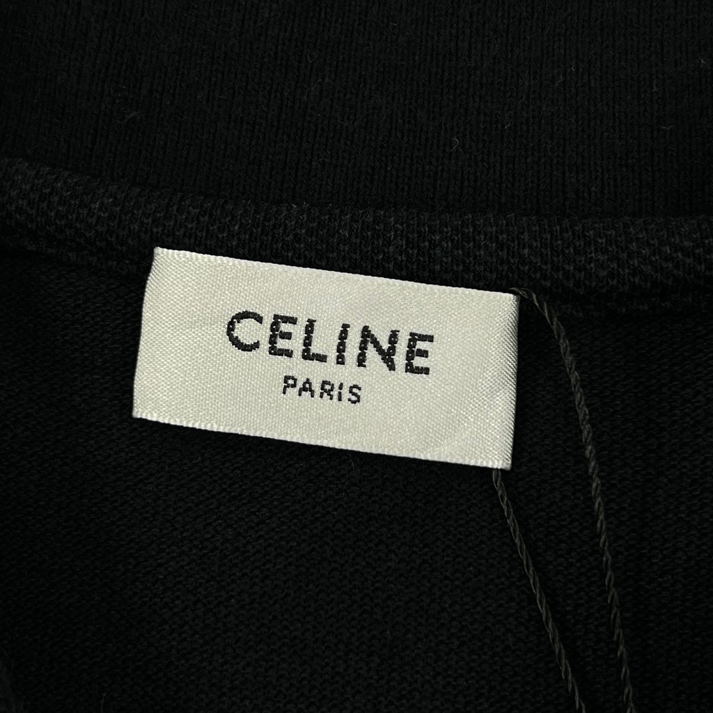 CELINE CROPPED POLO SHIRT