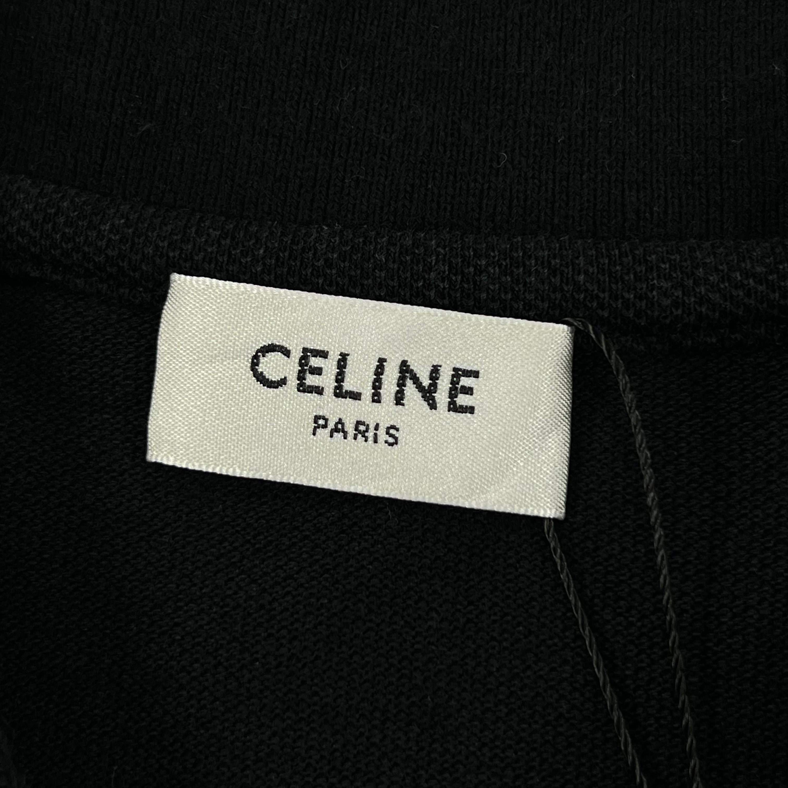 CELINE CROPPED POLO SHIRT
