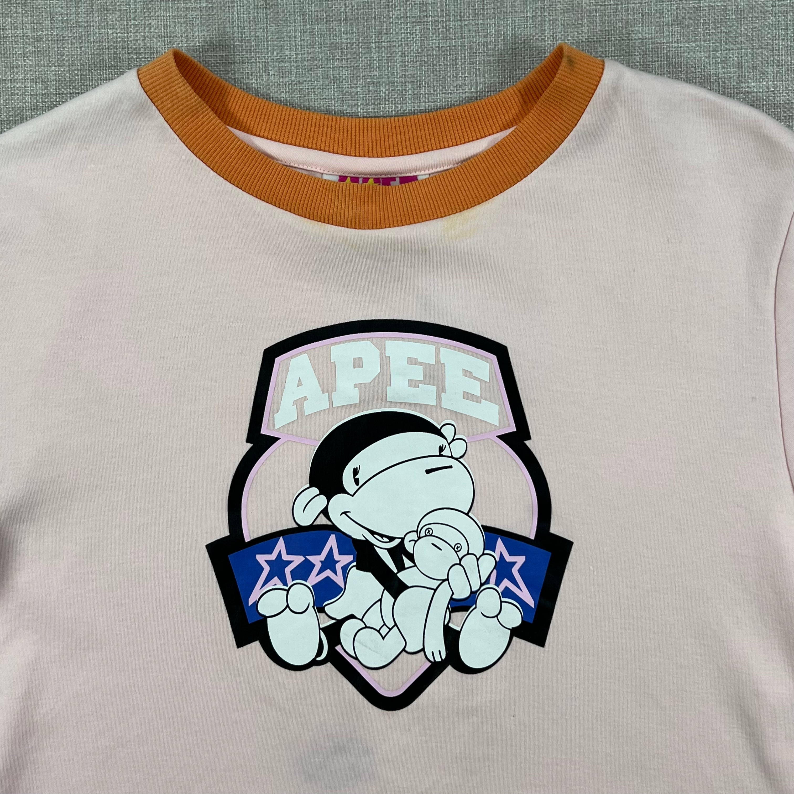 BAPE APEE GRAPHIC CROPPED TEE