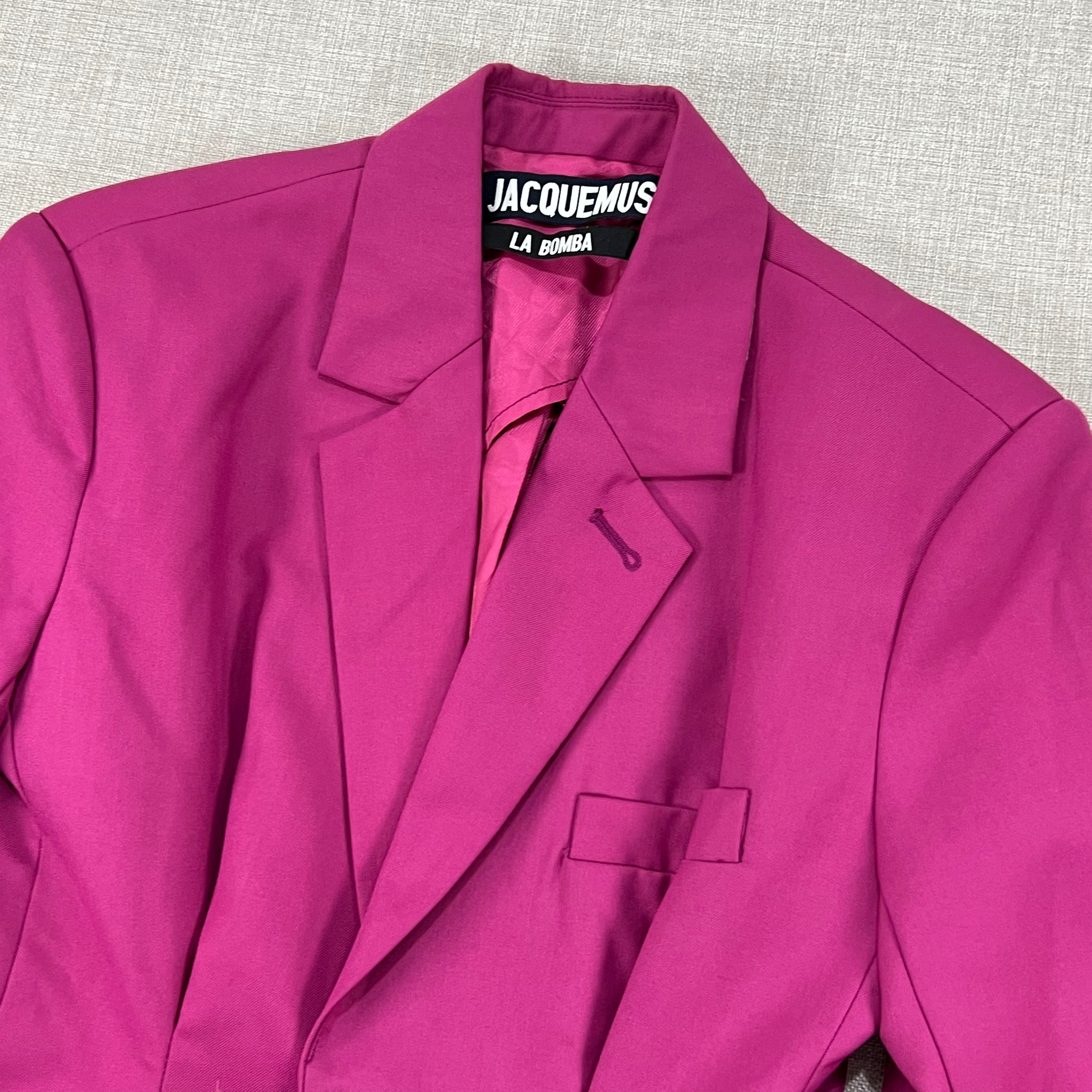 JACQUEMUS LA RIVIERA COLLECTION VIBRANT PINK BLAZER