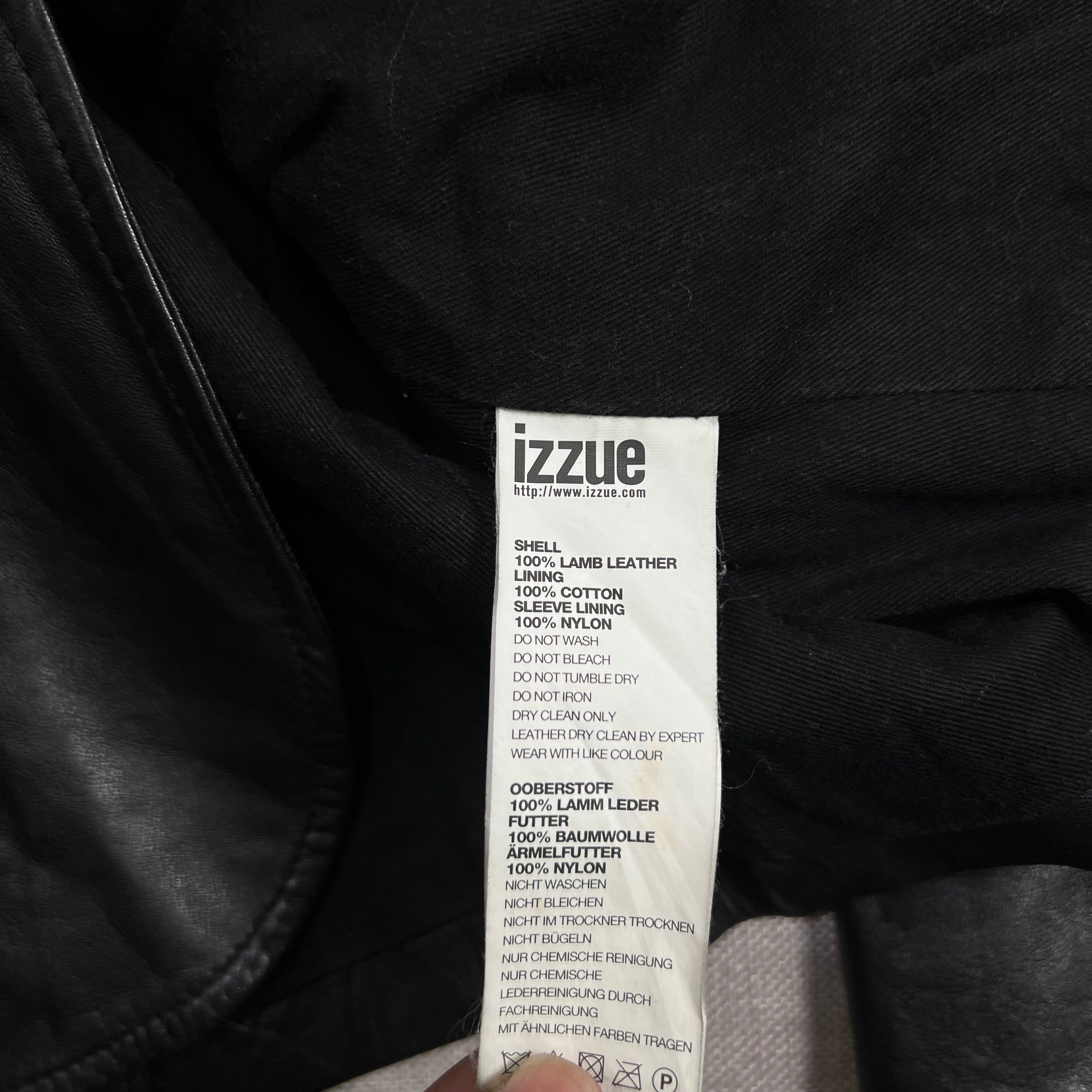 IZZUE LEATHER BLAZER