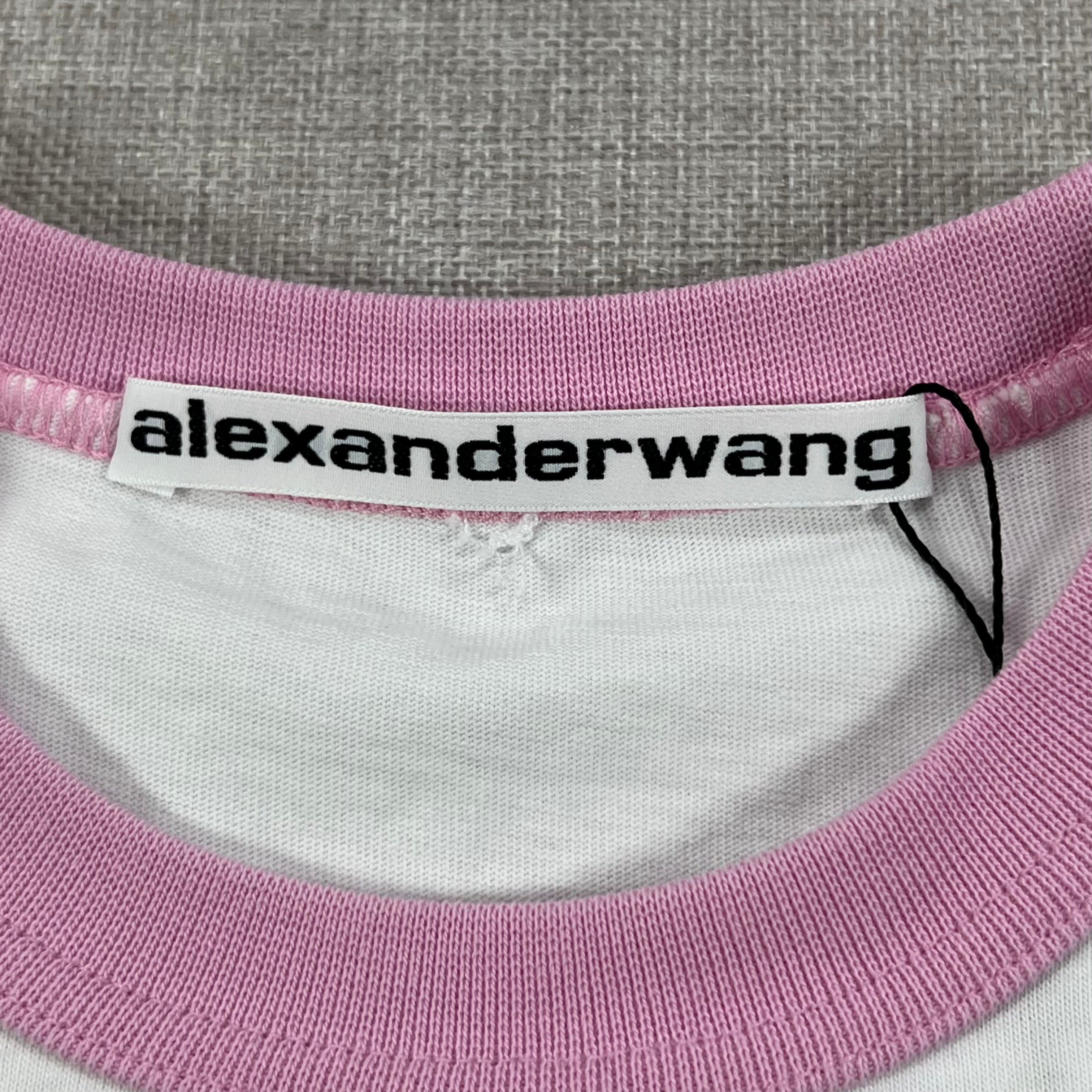ALEXANDER WANG COTTON JERSEY RINGER TEE