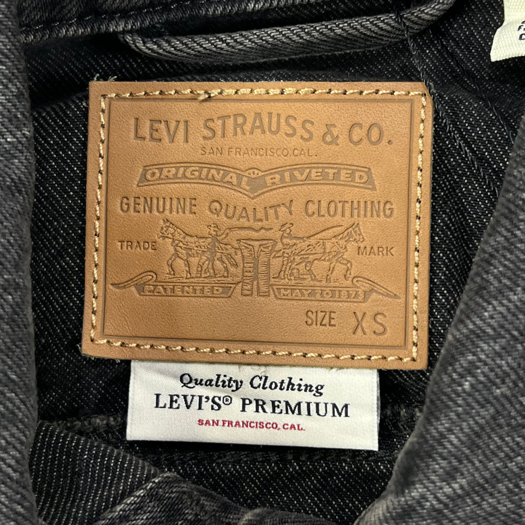 LEVI'S WOMENS TRUCKER JACKET FADED BLACK WASH
