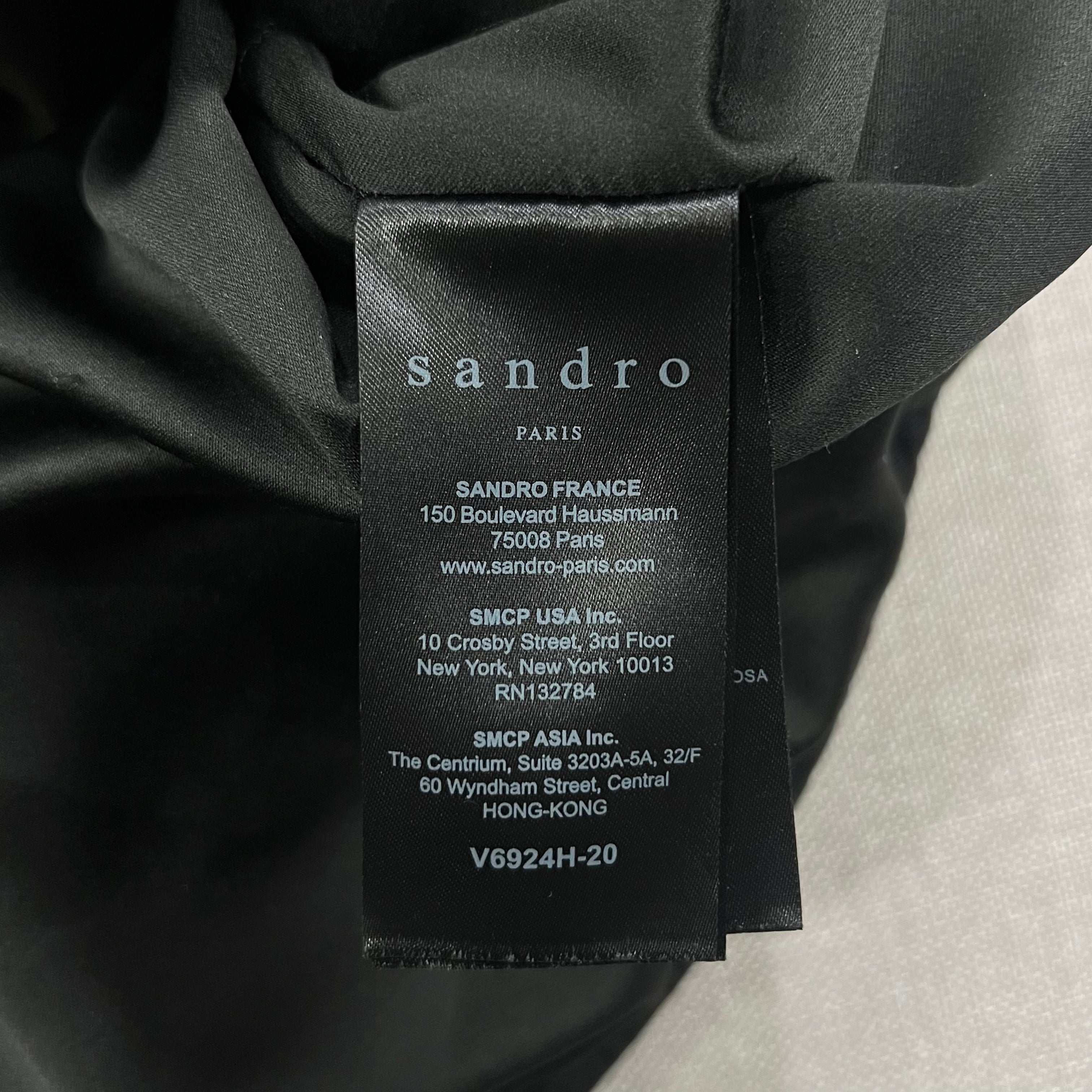 SANDRO WOMEN'S VELVET QUILTED JACKET