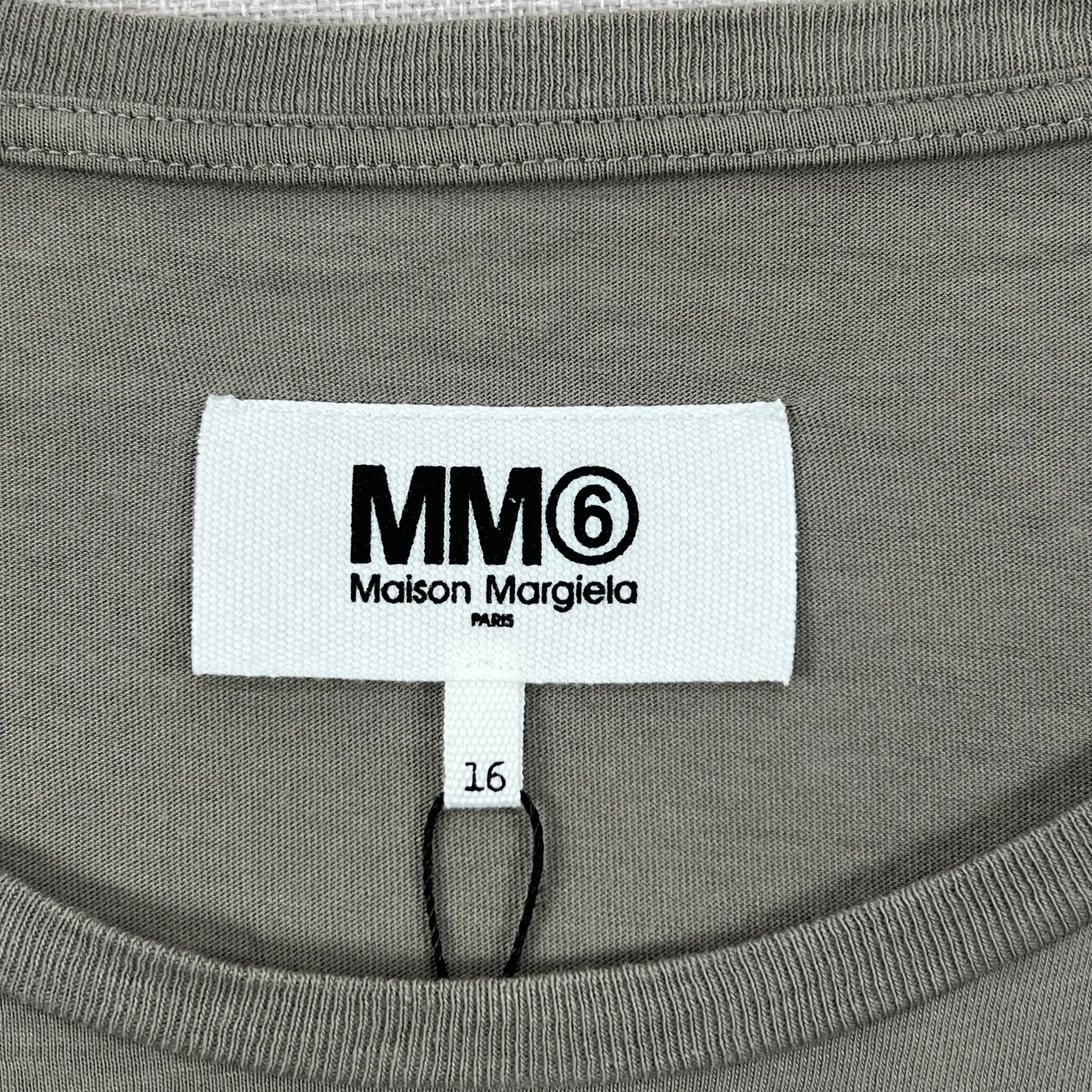 MM6 MAISON MARGIELA COTTON CROP TOP