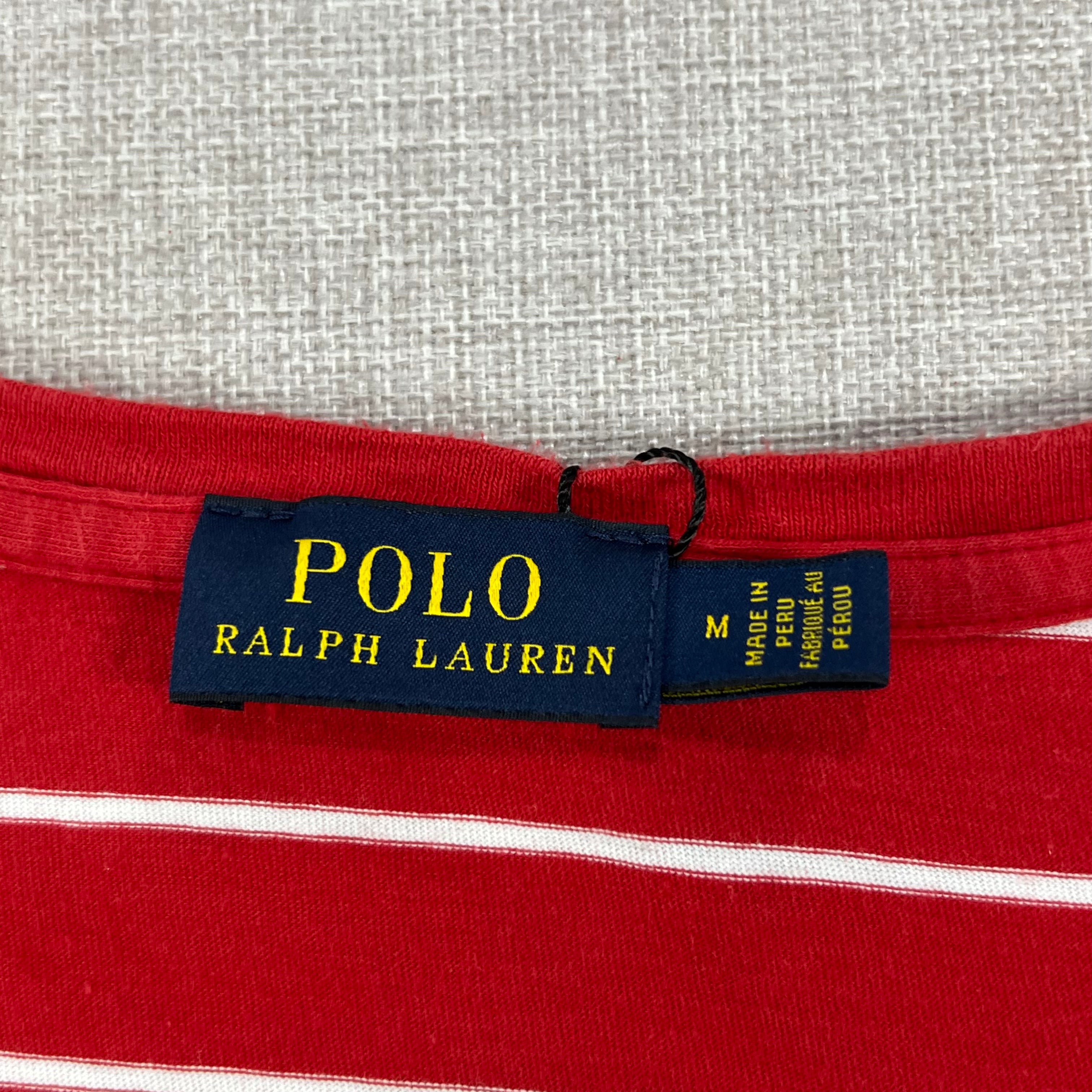 POLO RALPH LAUREN V-NECK STRIPED TEE