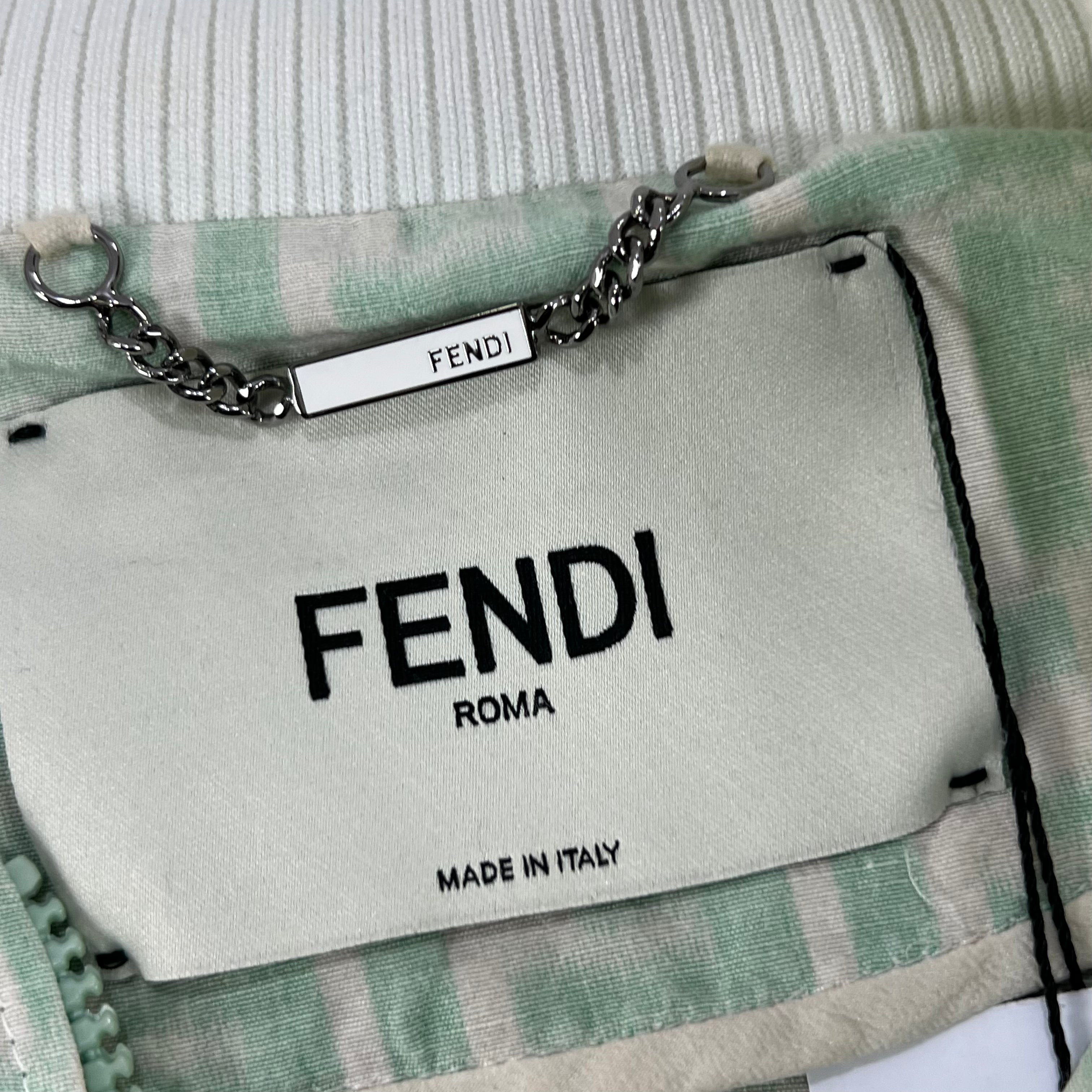 FENDI MINT GREEN BOMBER JACKET