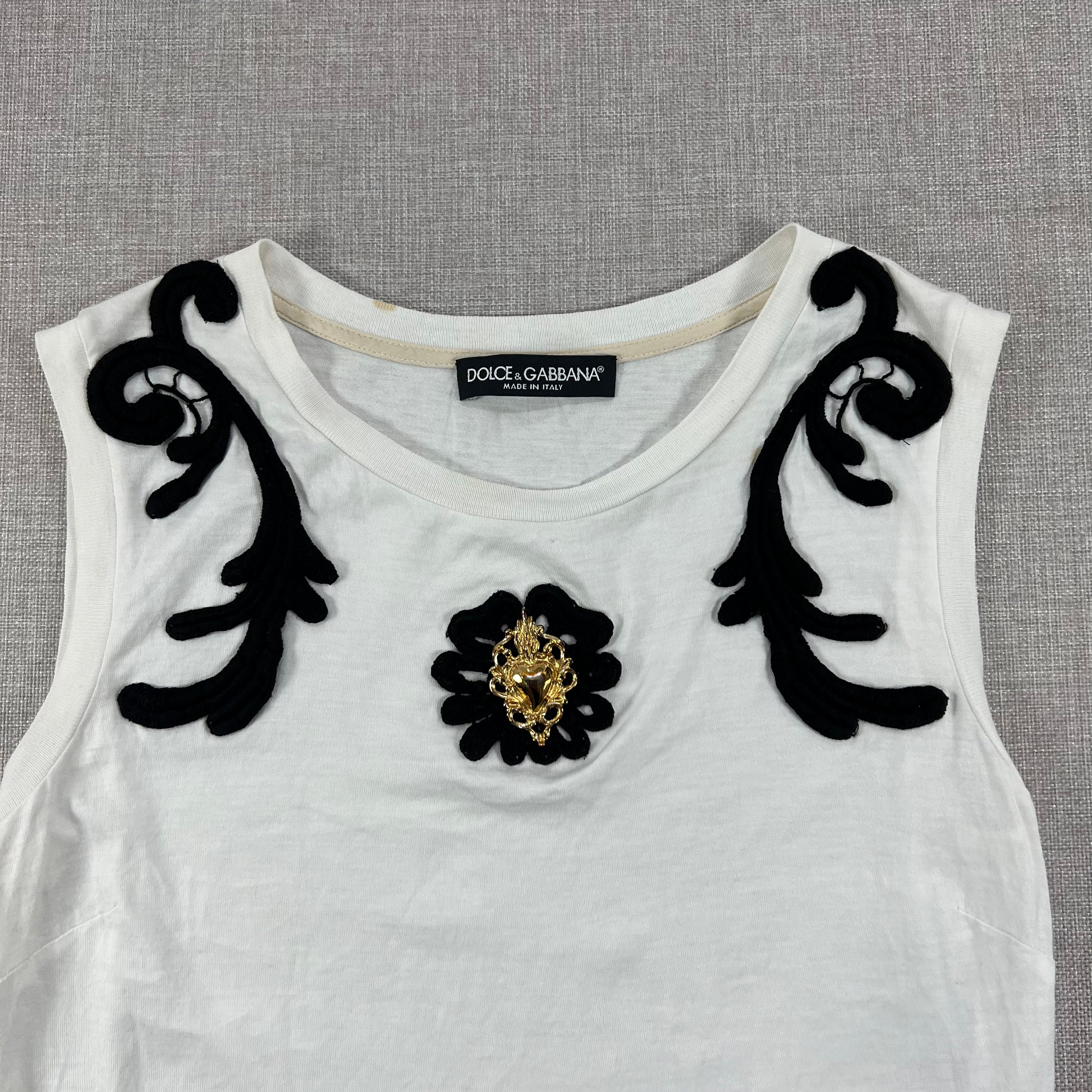 DOLCE & GABBANA SLEEVELESS TANK TOP
