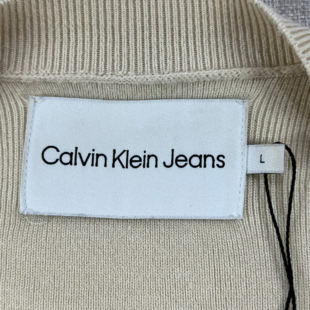 CALVIN KLEIN JEANS WAIST LOGO INTARSIA SWEATER