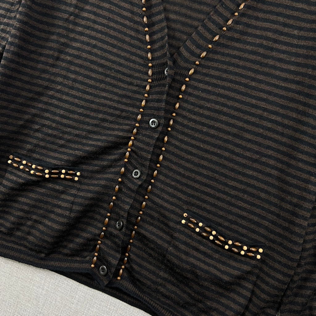 PRADA STRIPED CARDIGAN
