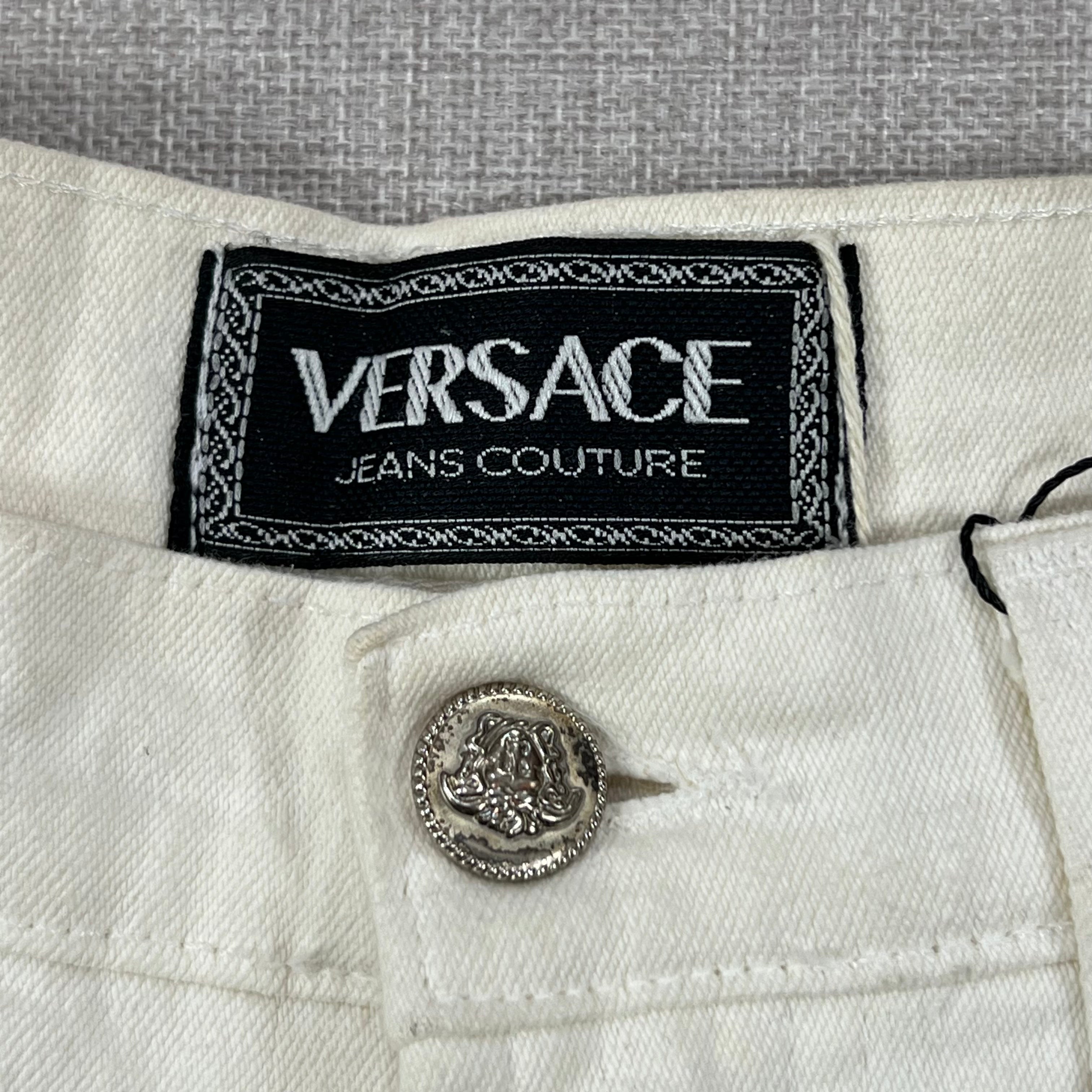 VINTAGE WHITE VERSACE JEANS COUTURE