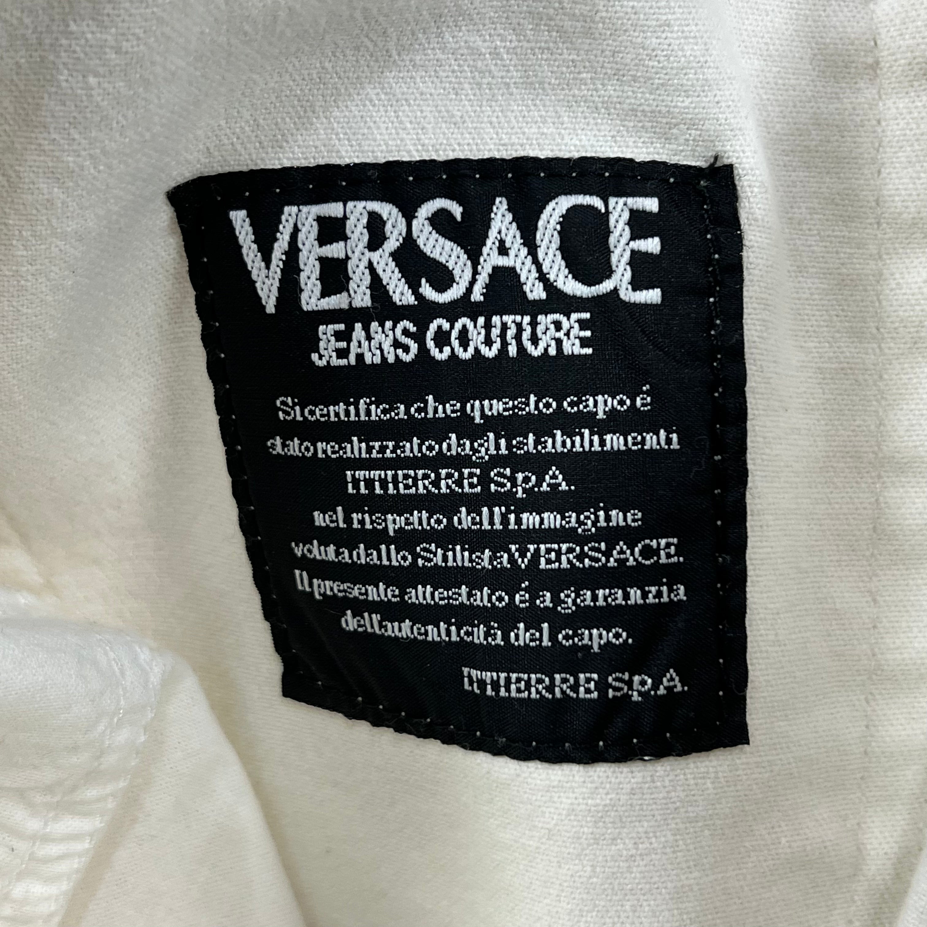 VINTAGE WHITE VERSACE JEANS COUTURE