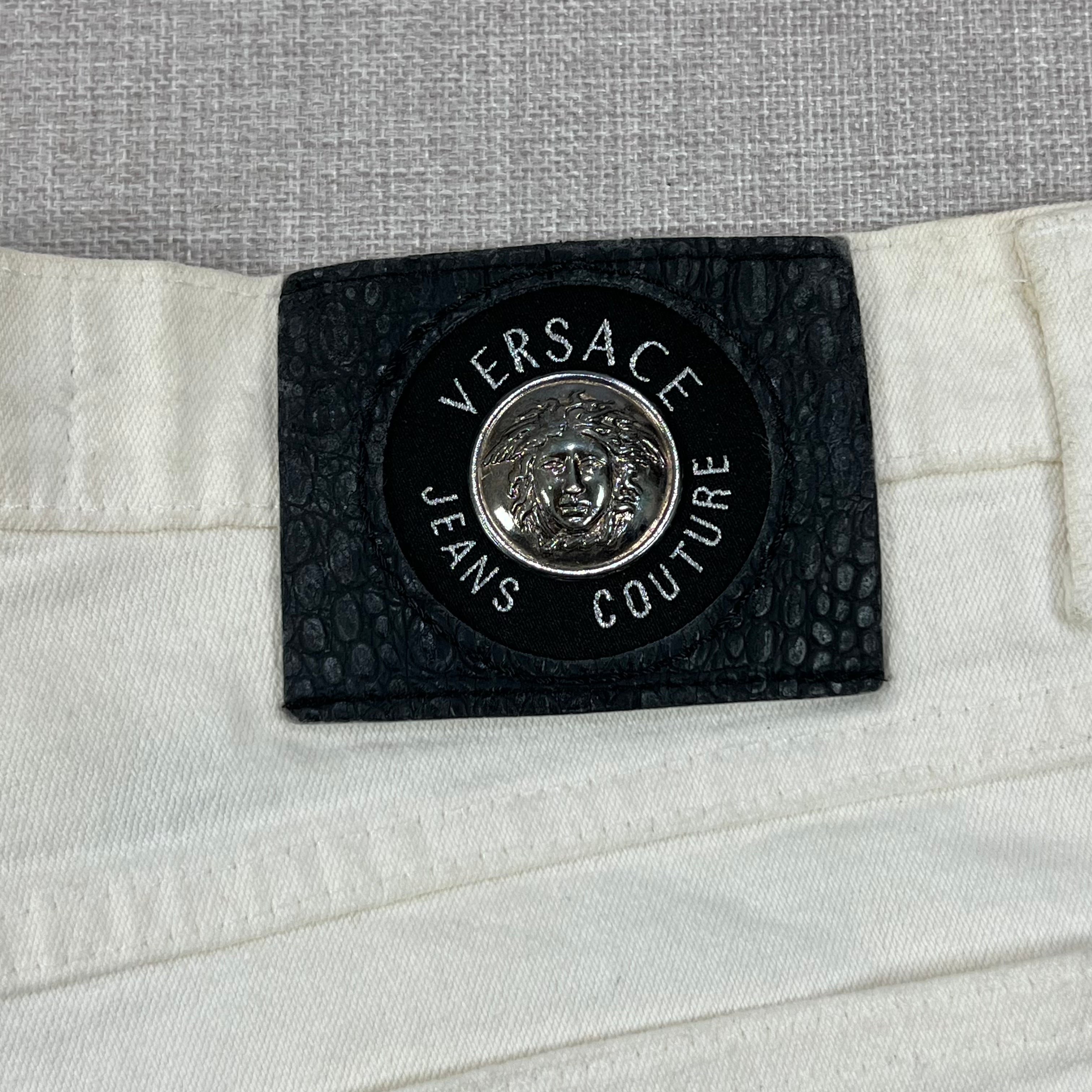 VINTAGE WHITE VERSACE JEANS COUTURE