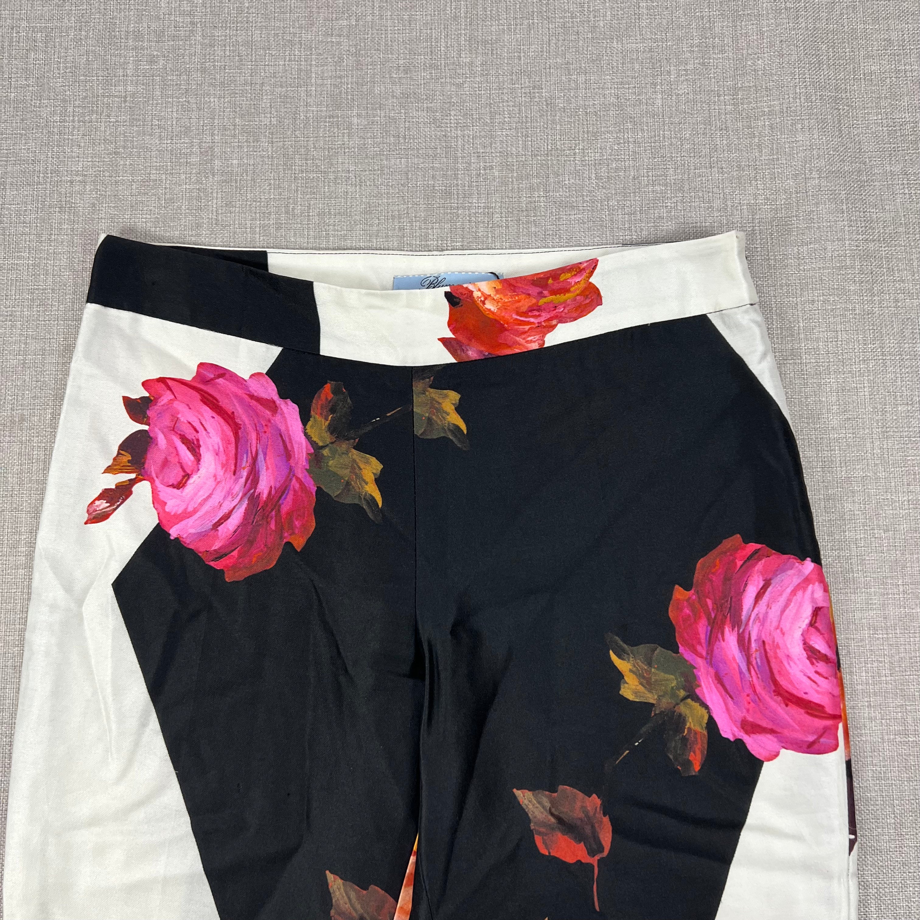 BLUMARINE SILK STRAIGHT-LEG PANTS