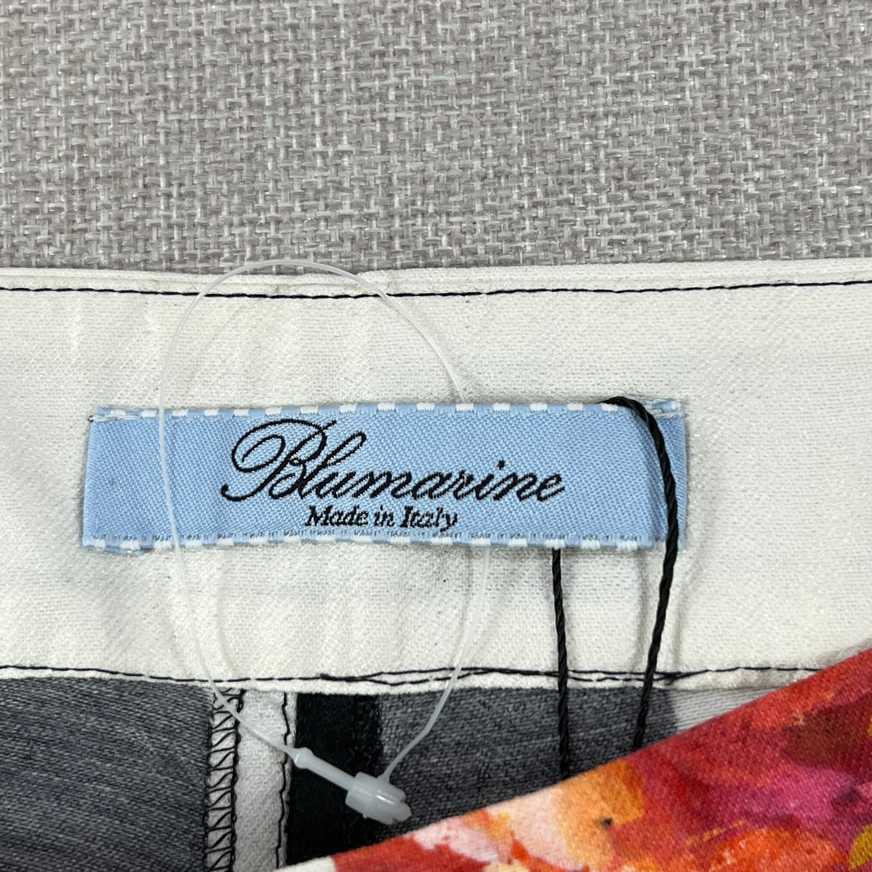 BLUMARINE SILK STRAIGHT-LEG PANTS