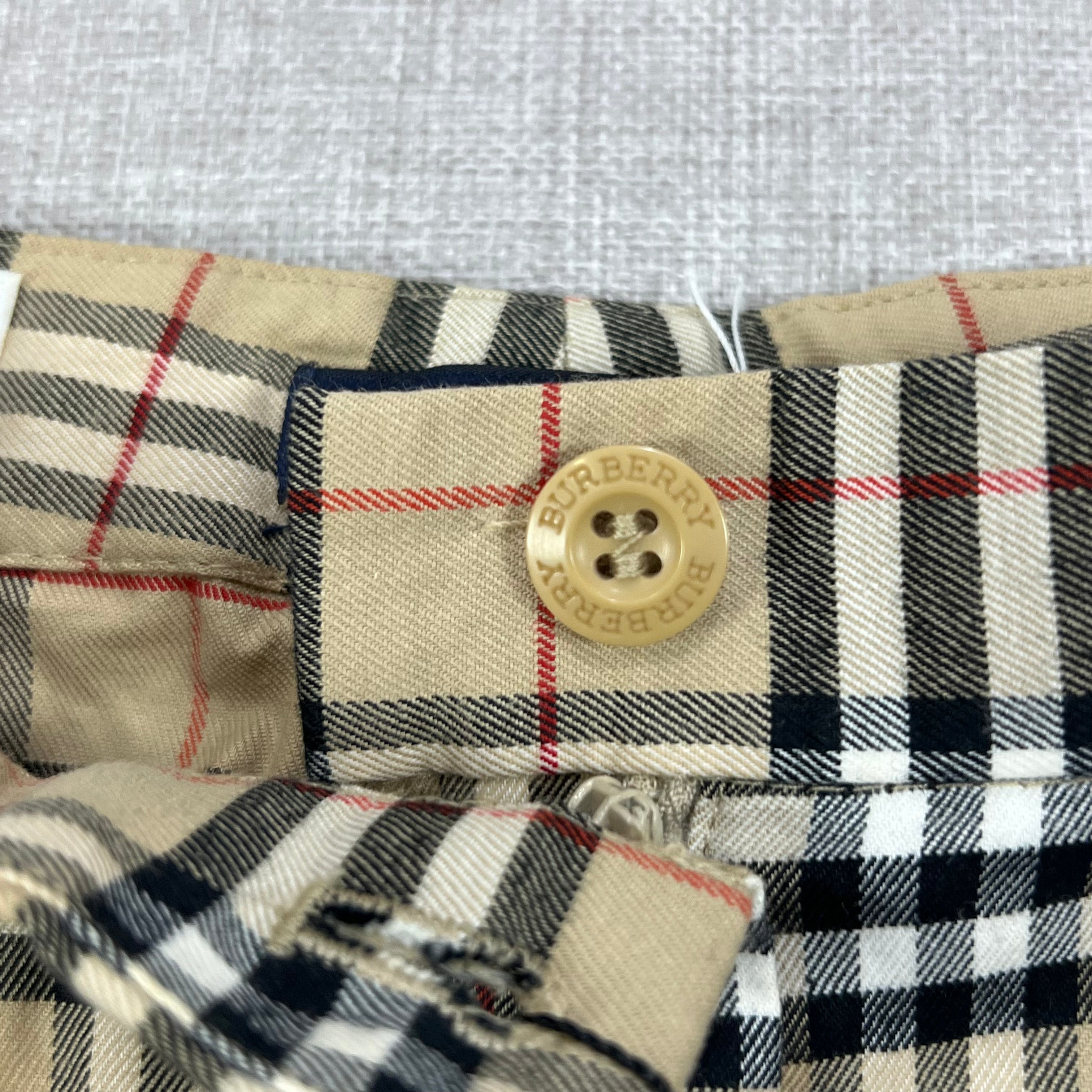 VINTAGE  BURBERRY PLAID PANTS