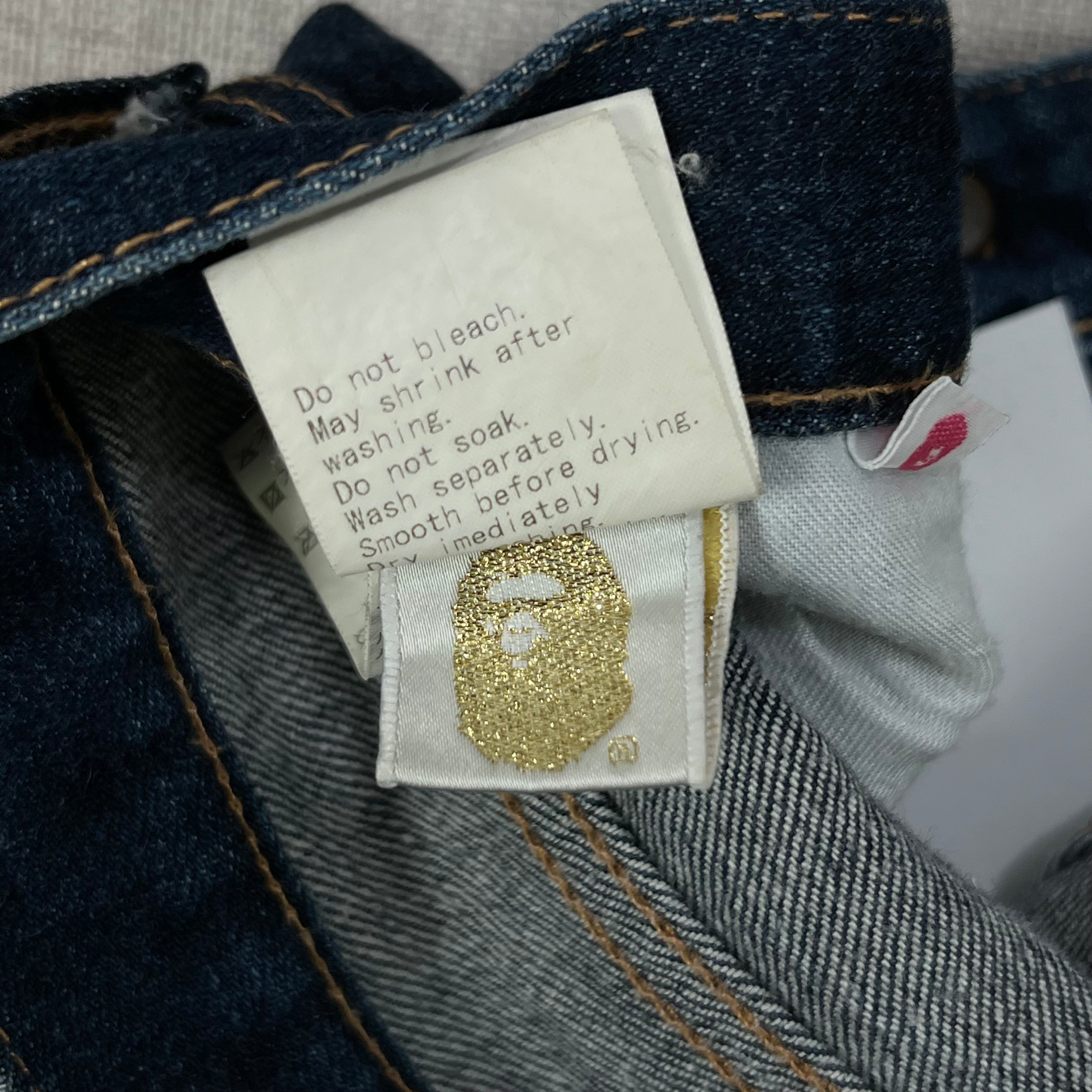 BAPE "BAPESTA" STAR JEANS