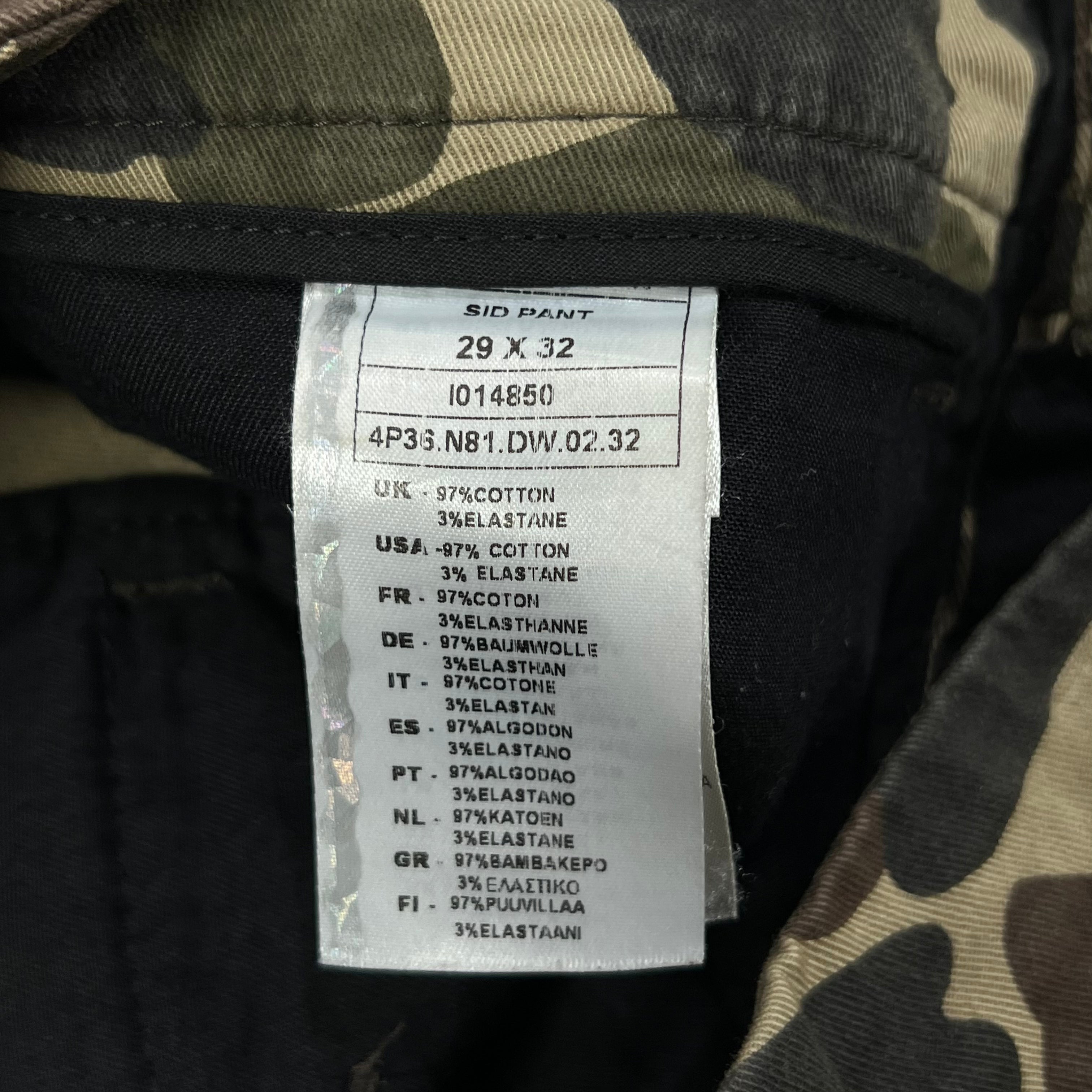 CRHARTT WIP CAMOUFLAGE STRAIGHT-LEG CUT PANTS
