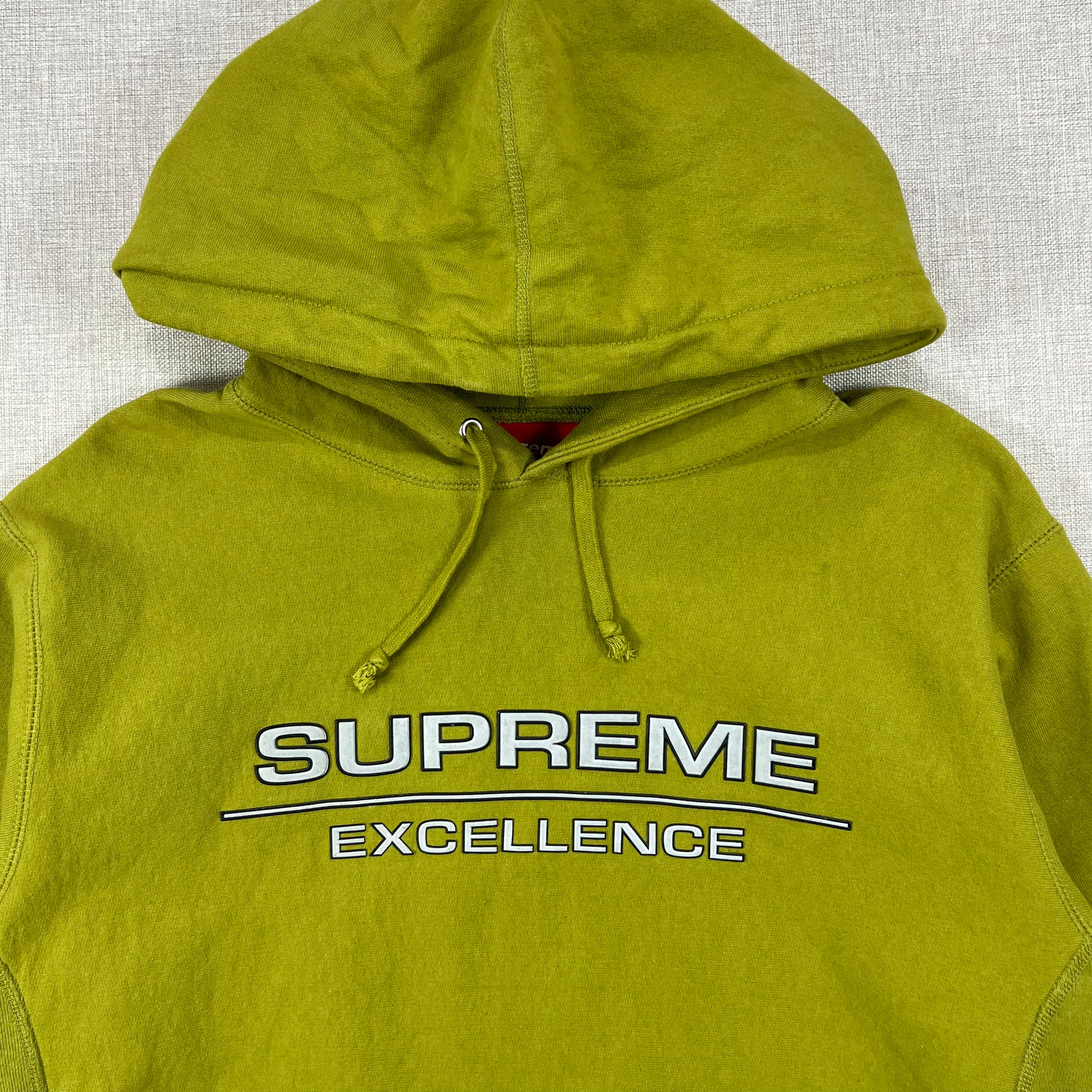 SUPREME REFLECTIVE EXCELLENCE HOODIE MOSS GREEN