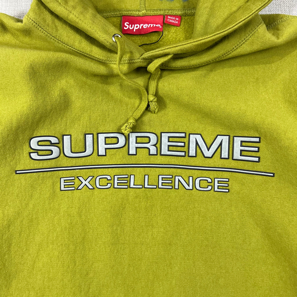 SUPREME REFLECTIVE EXCELLENCE HOODIE MOSS GREEN