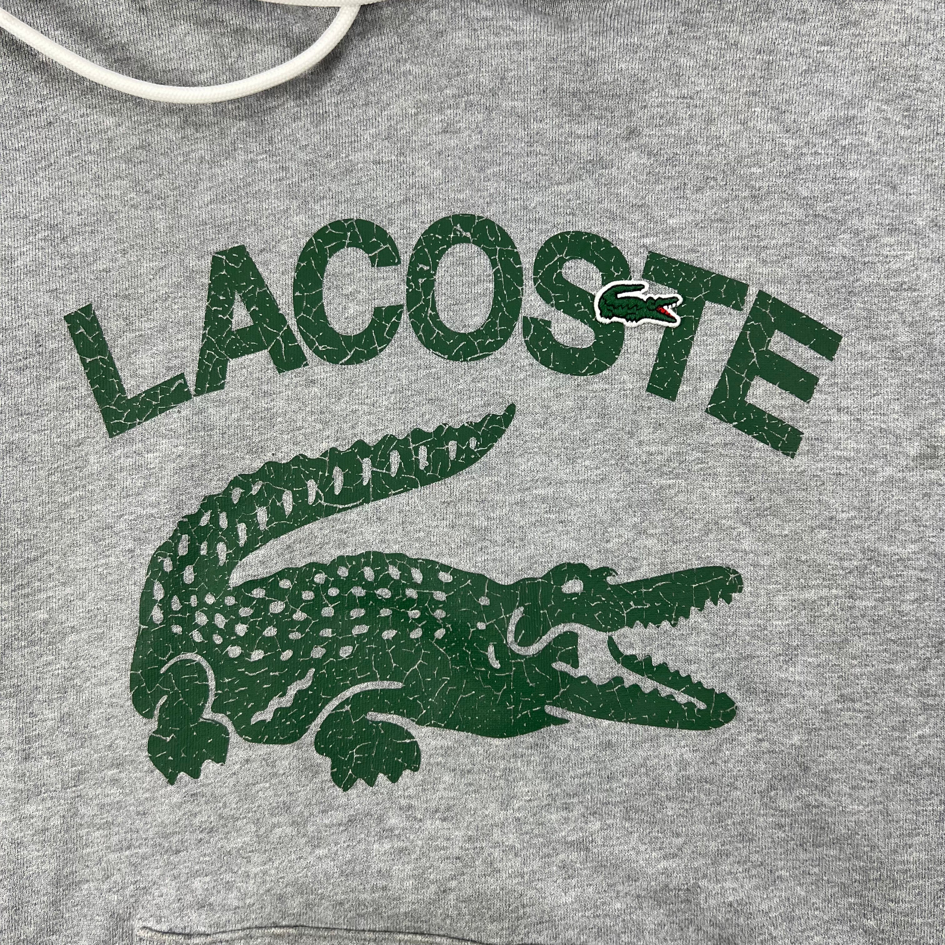 LACOSTE LOOSE FIT CROCODILE HOODIE