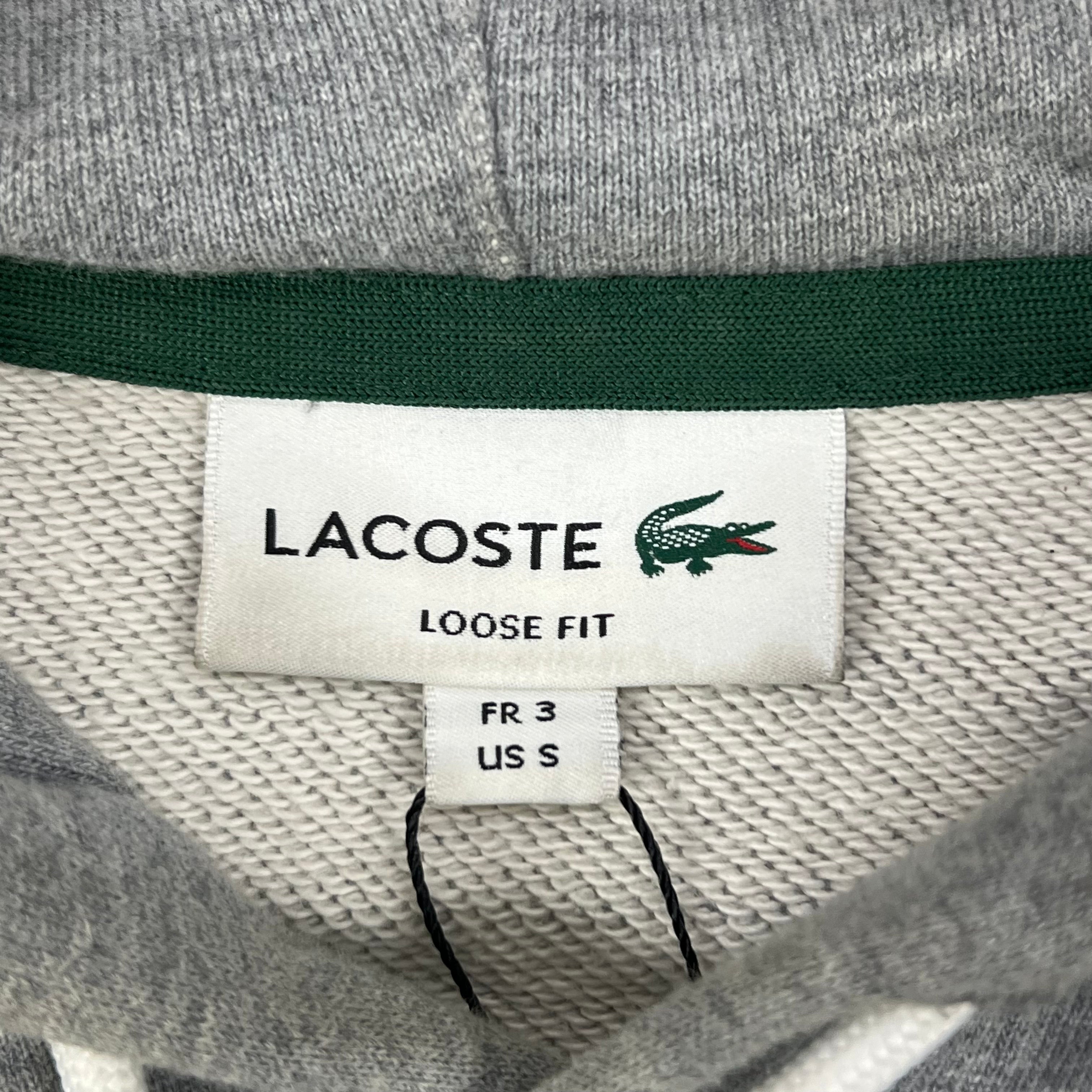 LACOSTE LOOSE FIT CROCODILE HOODIE