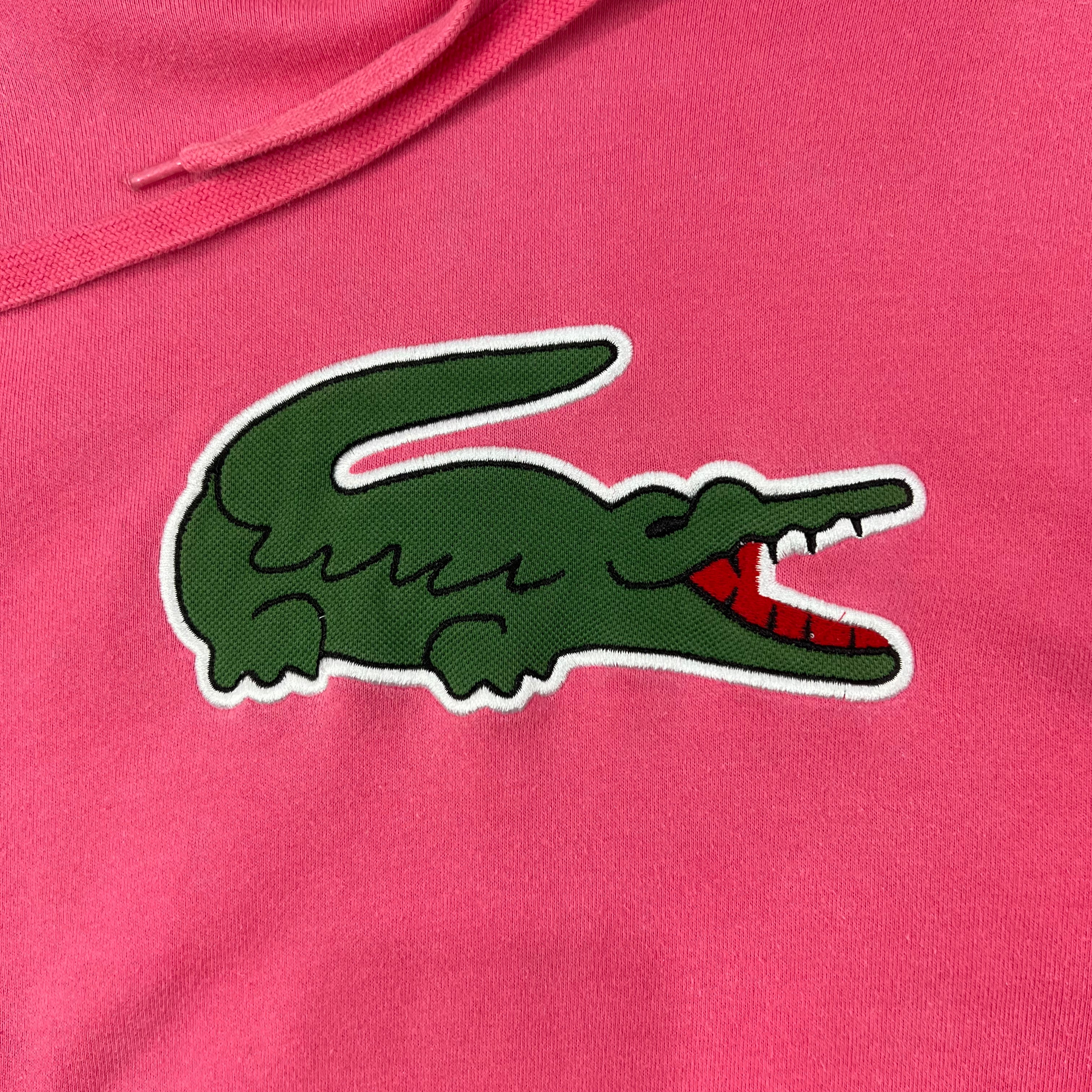 BRIGHT PINK LACOSTE HOODIE