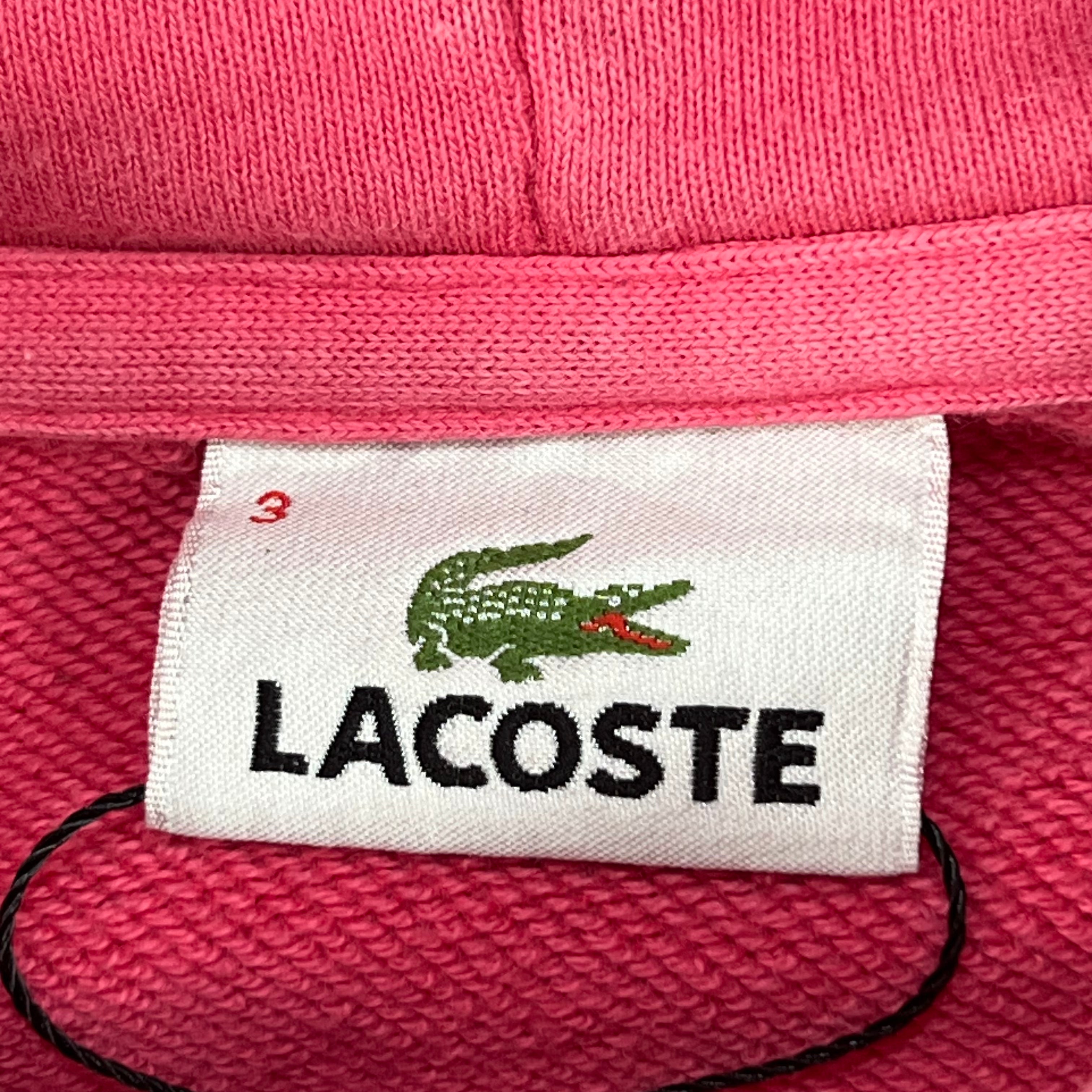 BRIGHT PINK LACOSTE HOODIE