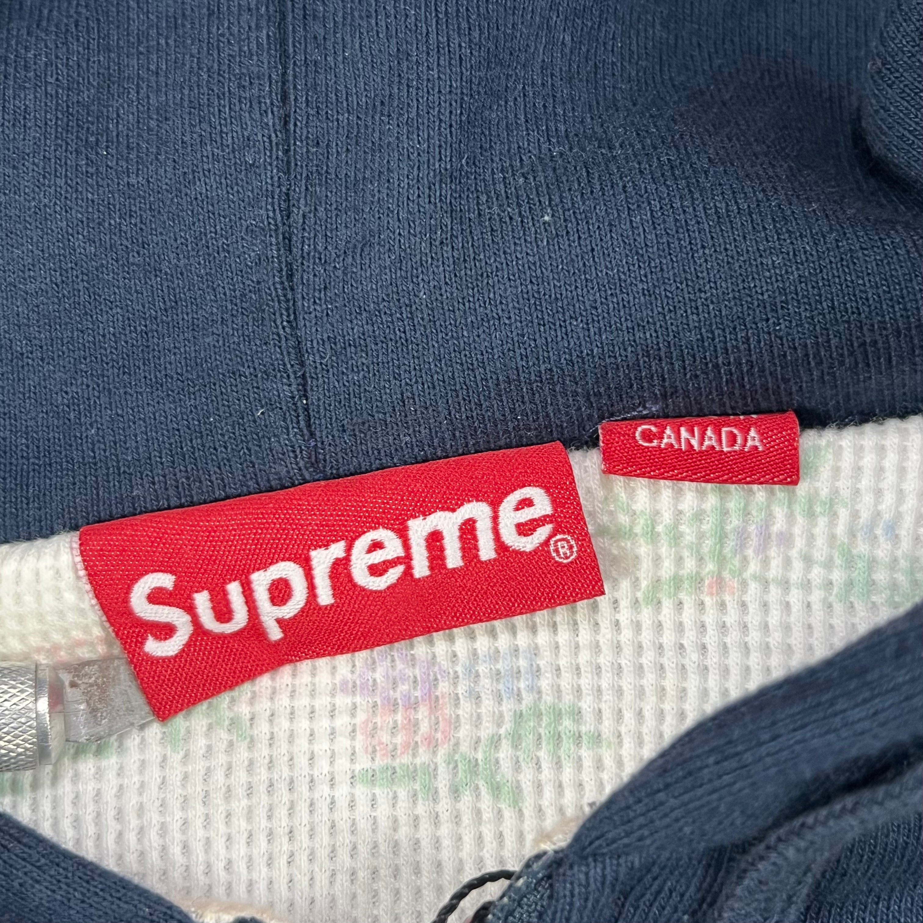 SUPRREME SMALL BOX ZIP UP HOODIE