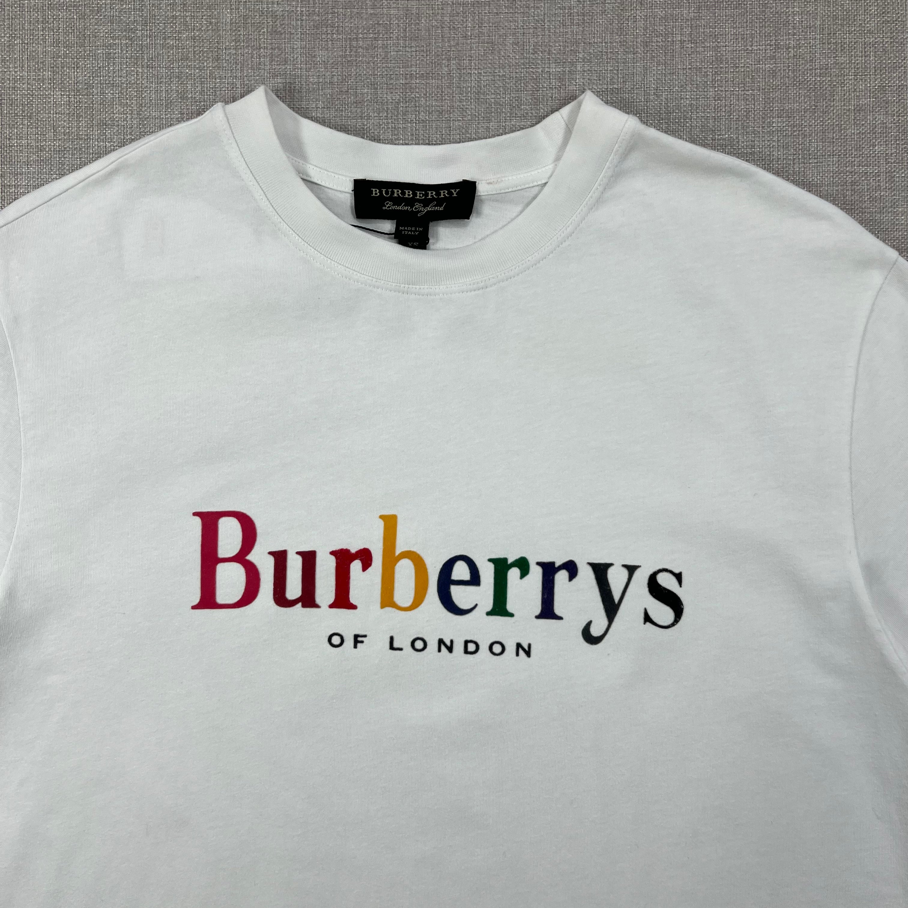 BURBERRY RE-ISSUED CAPSULE PIECE RAINBOW LOGO TEE