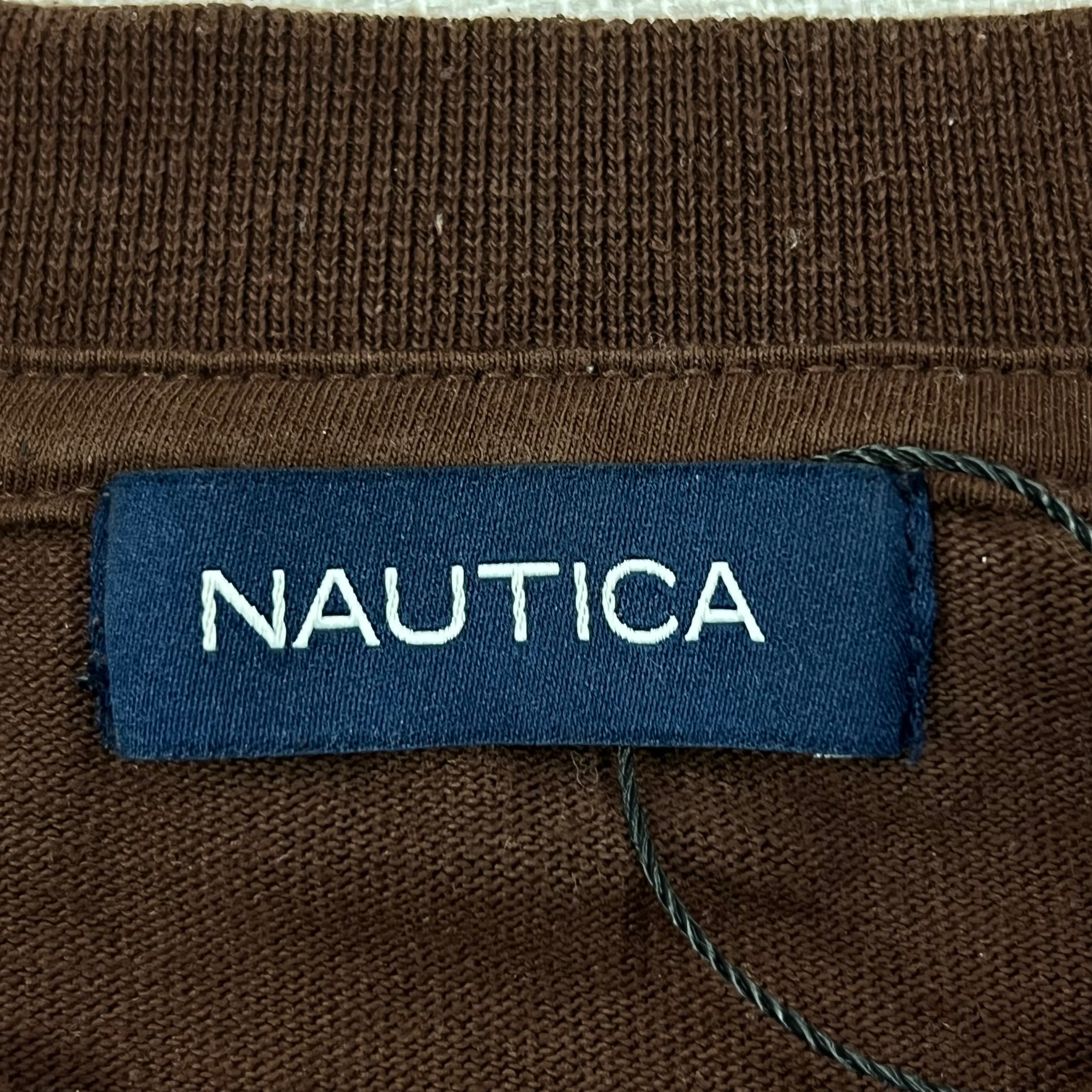 NAUTICA JAPAN FELT ARCH  LOGO TEE