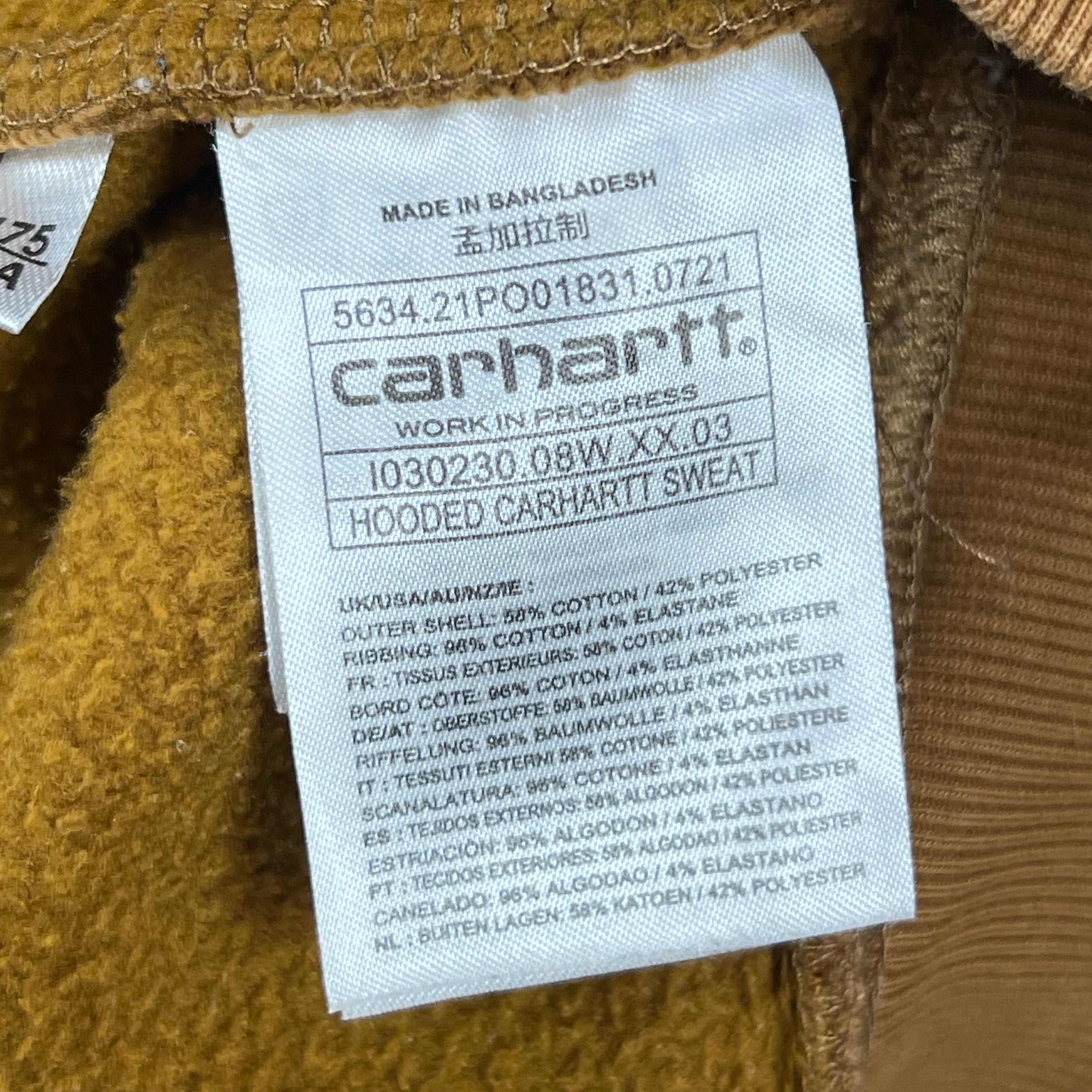 CARHARTT WIP OCHRE HOODIE