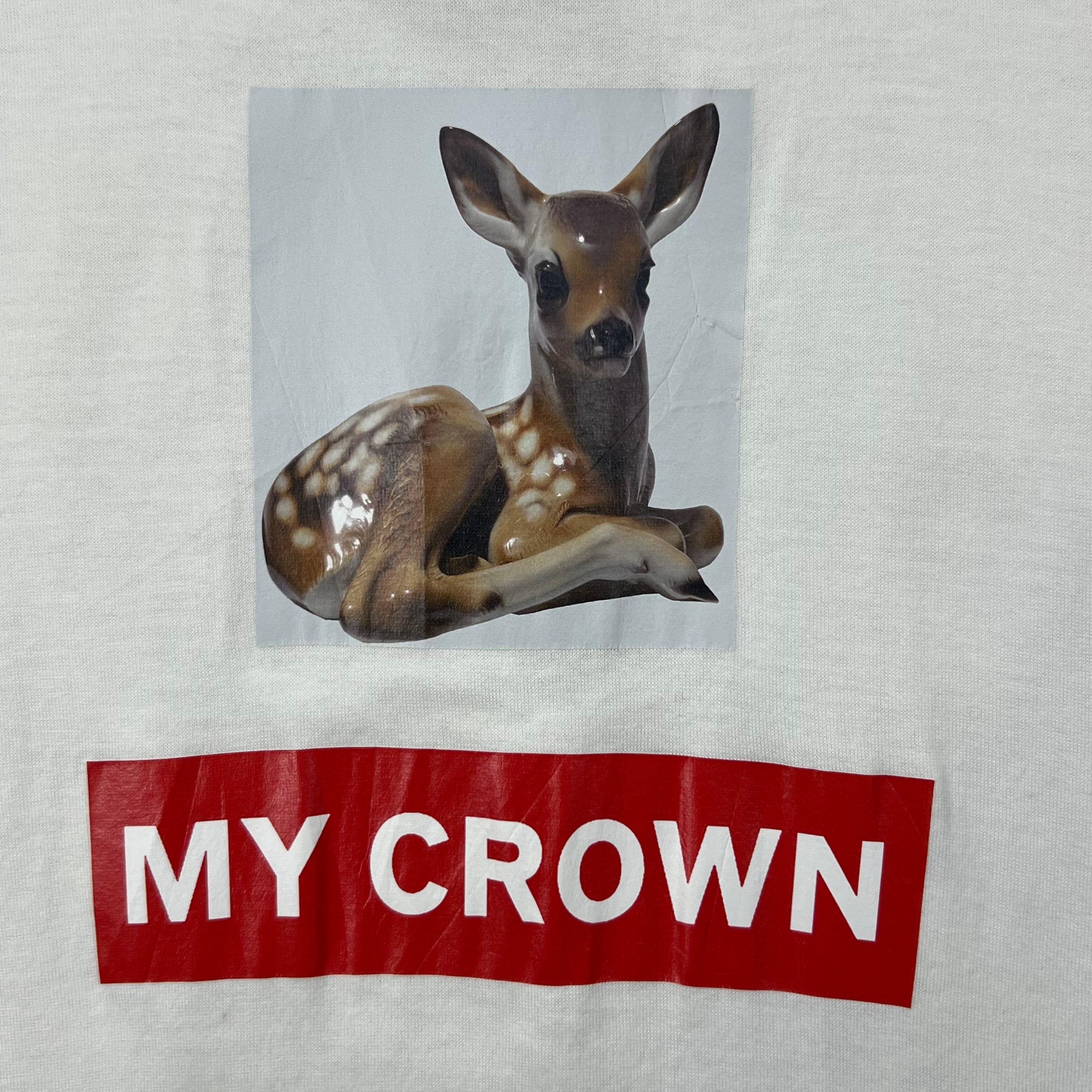 BURBERRY "MY CROWN" WHITE TEE