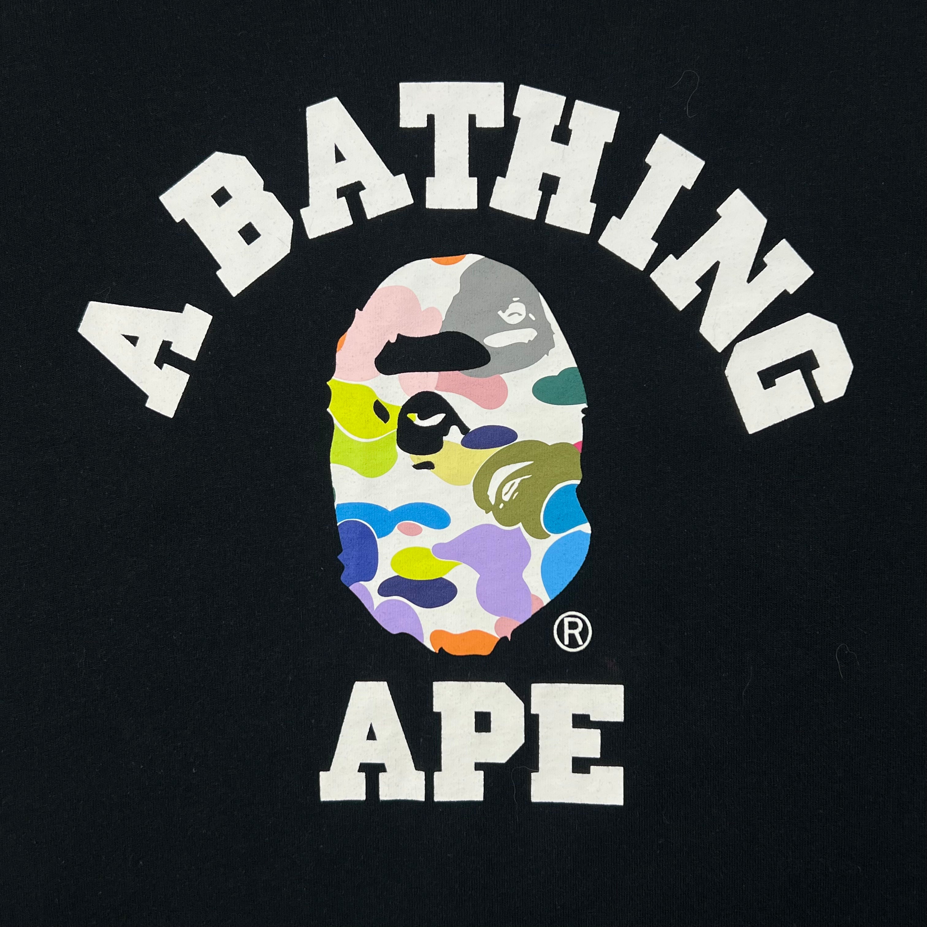 BAPE MULTI CAMO COLLEGE TEE