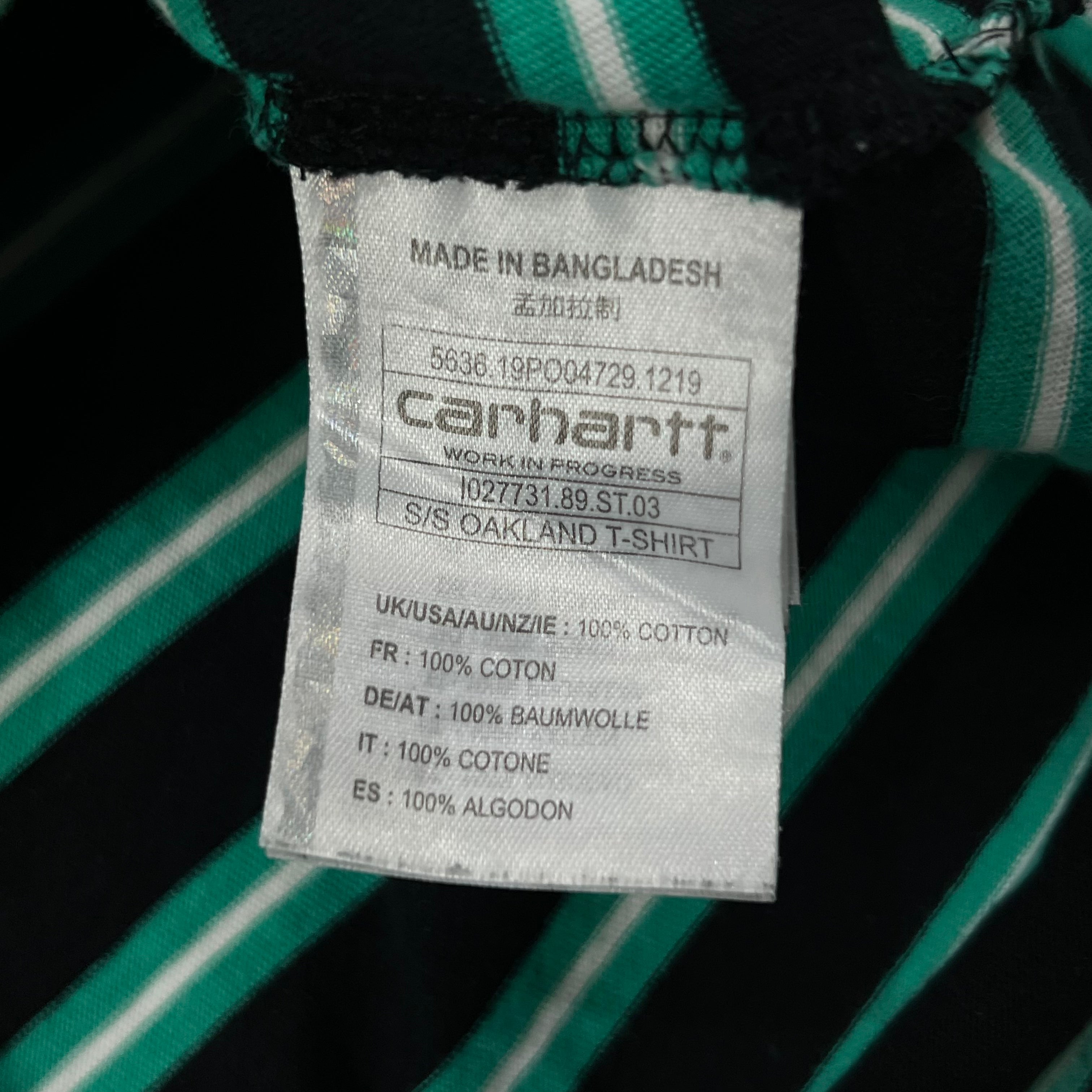 CARHARTT WIP OAKLAND STRIPE TEE
