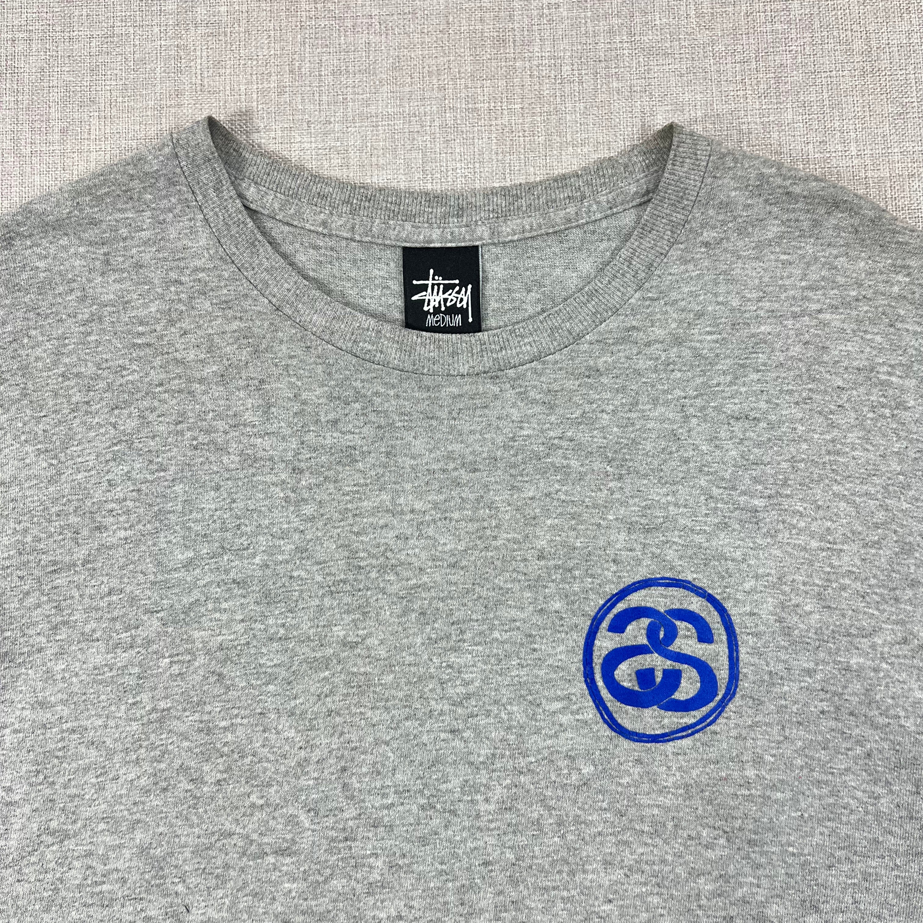 STUSSY HEATHER GREY TEE