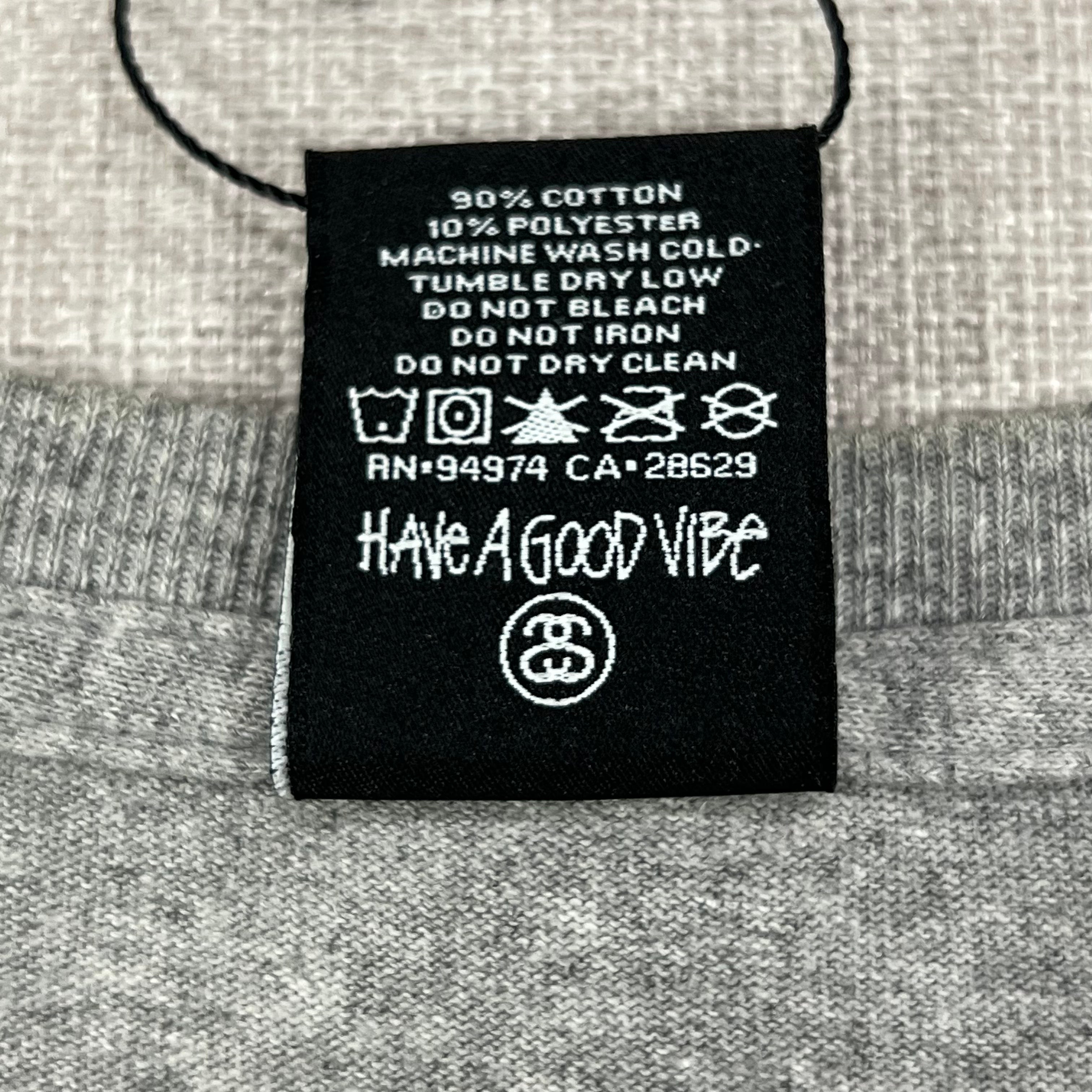 STUSSY HEATHER GREY TEE