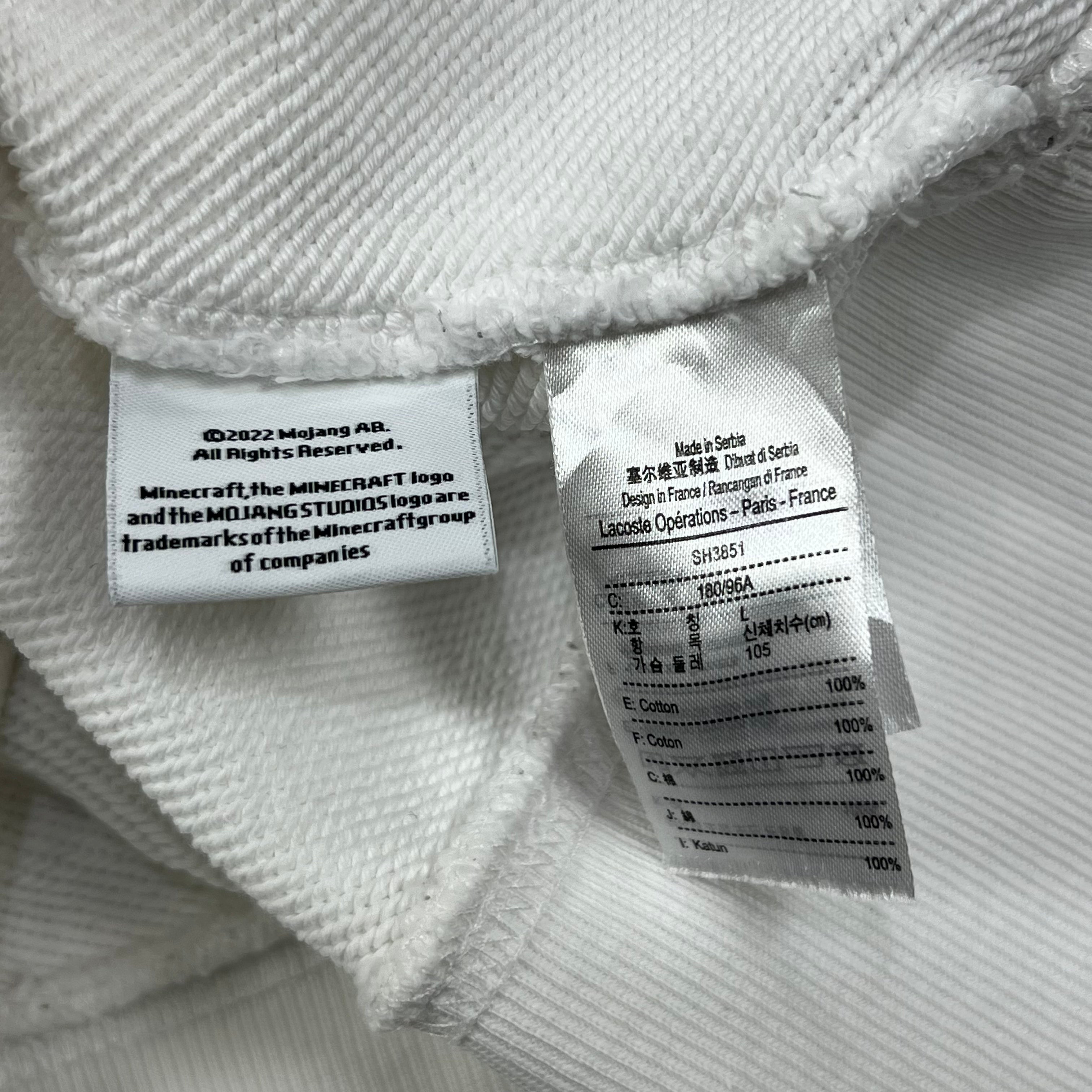 LACOSTE X MINECRAFT ORGANIC FLEECE SWEATSHIRT