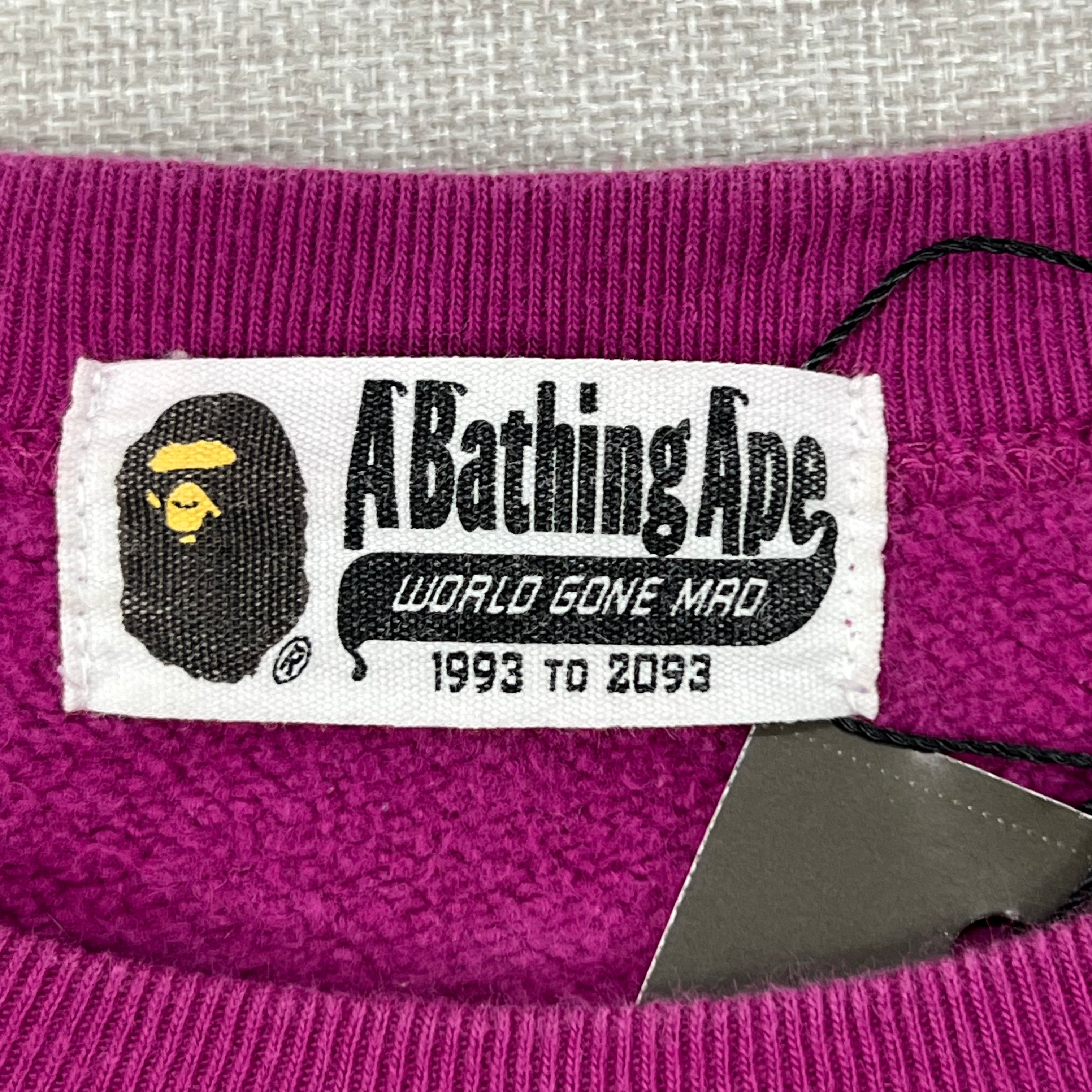 BAPE LADIES OVERSIZED CREW NECK SWEATER