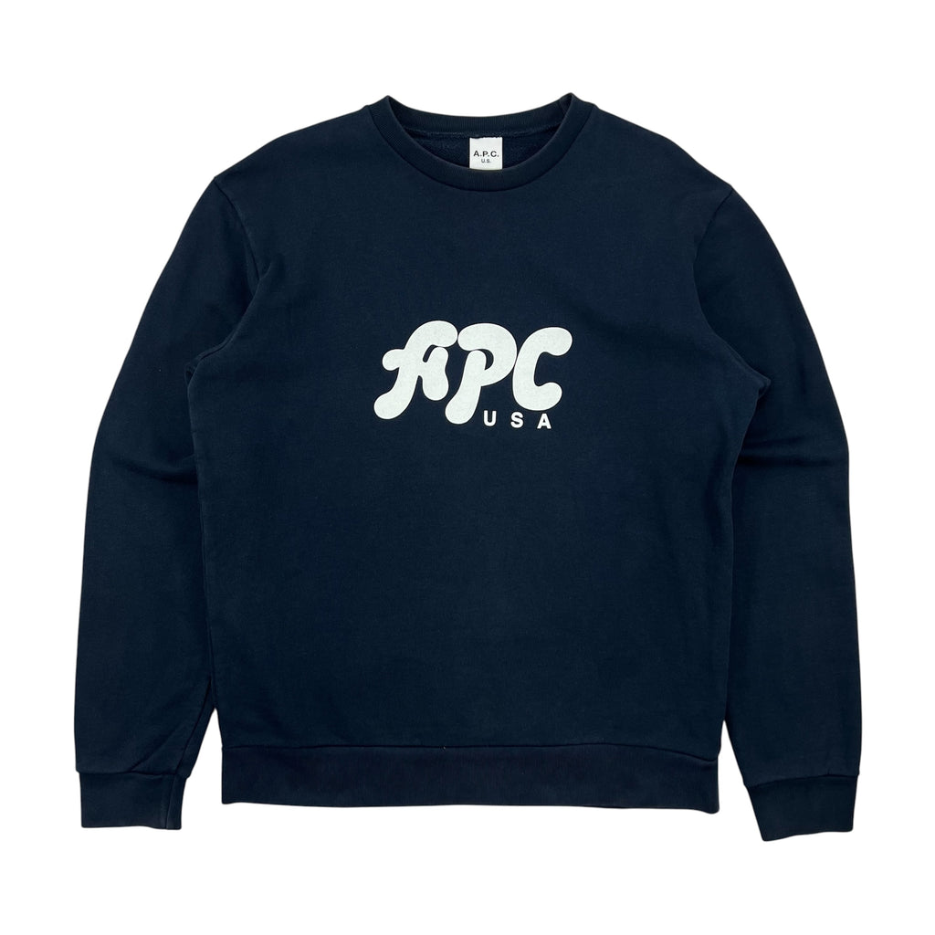 A.P.C USA GABE SWEATSHIRT NAVY