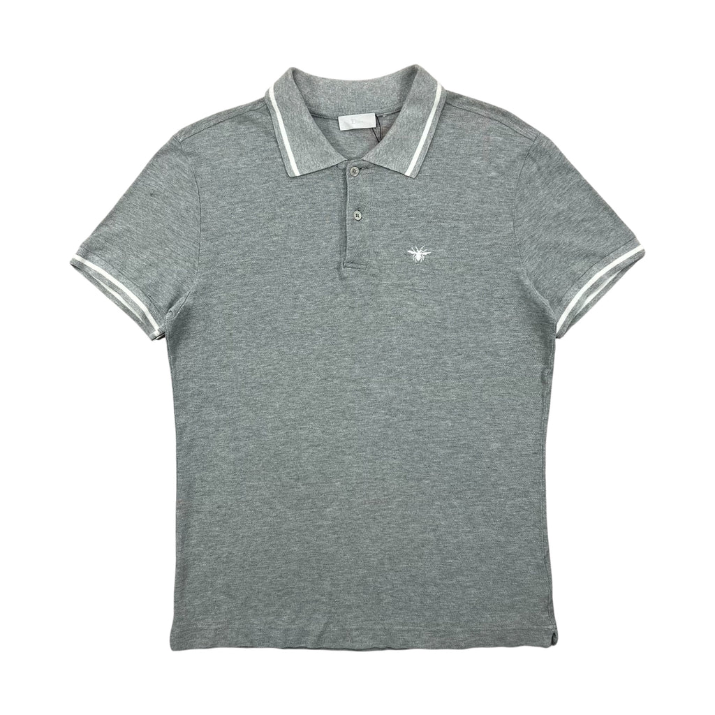 DIOR BEE EMBROIDERED POLO SHIRT