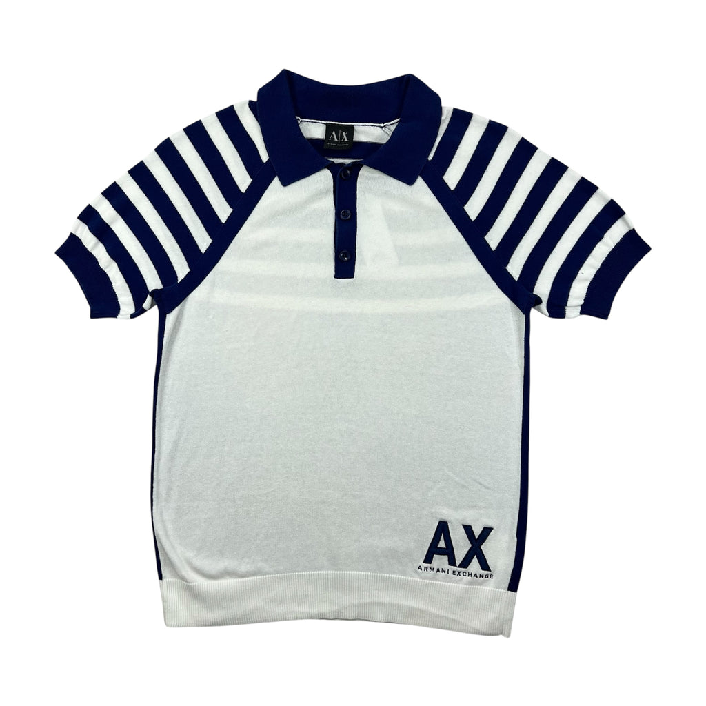 ARMANI EXCHANGE P/S NAVY STRIPED RAGLAN SLEEVES
