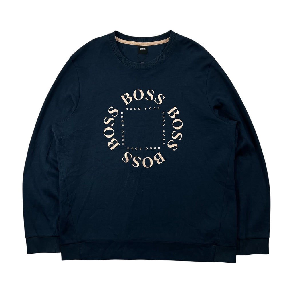 BOSS MENS SALBO CIRCLE CREW SWEATSHIRT